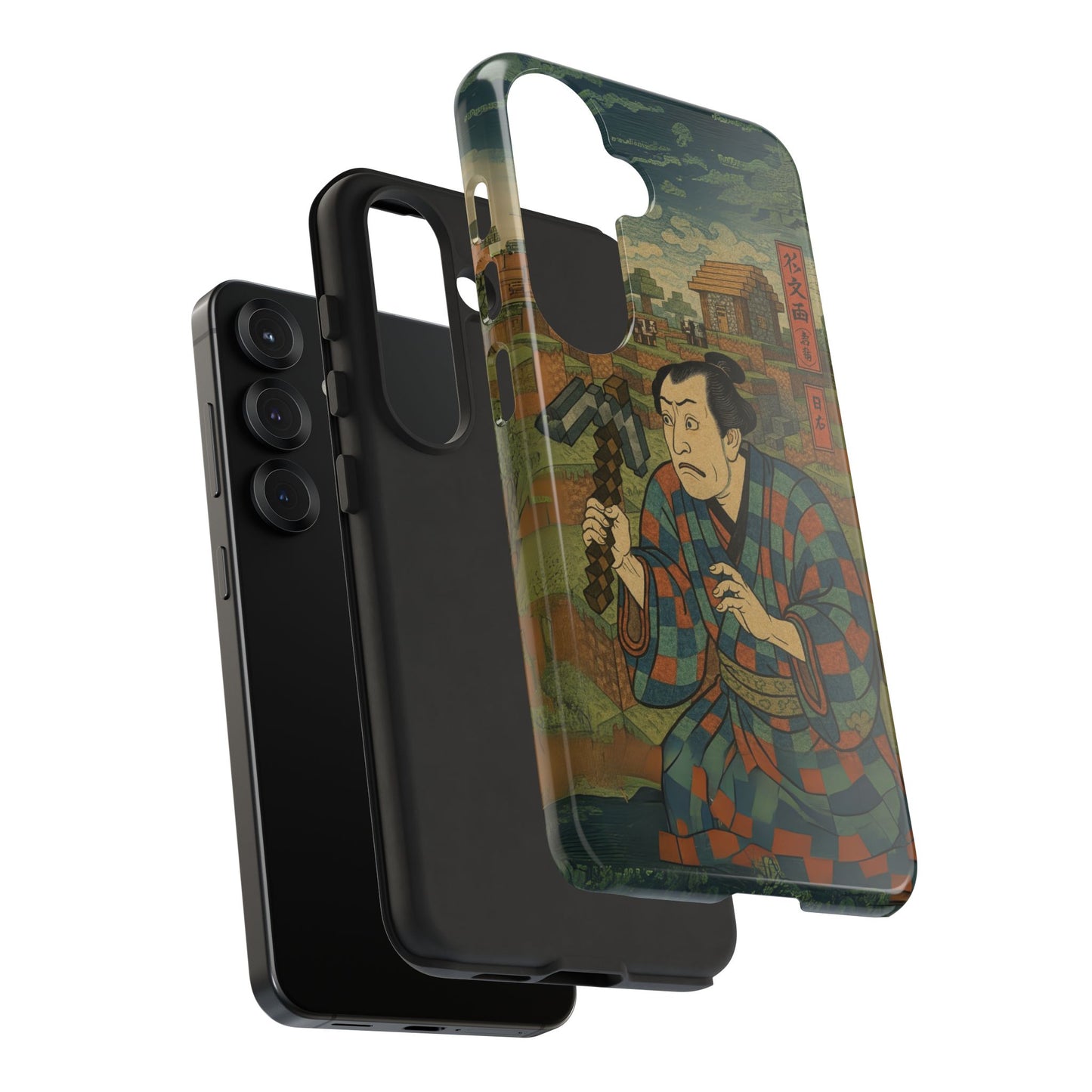 Tough Cases - Japanese Art Phone Case with Warrior Design
