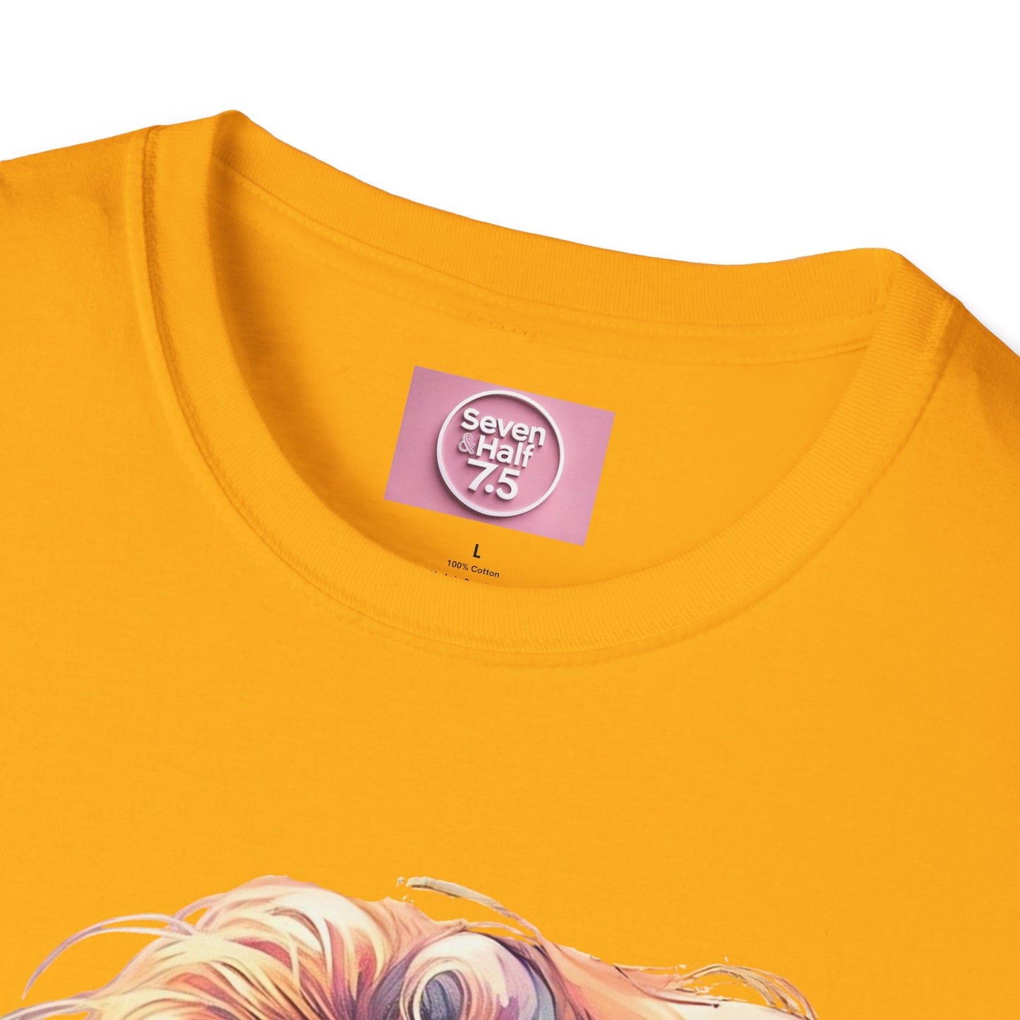 Artistic Women's Portrait T-Shirt - Women's Softstyle Tee for Creative Souls