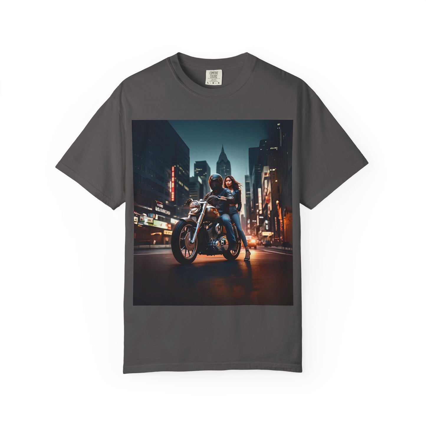 City Vibes Motorcycle Unisex Garment-Dyed T-Shirt