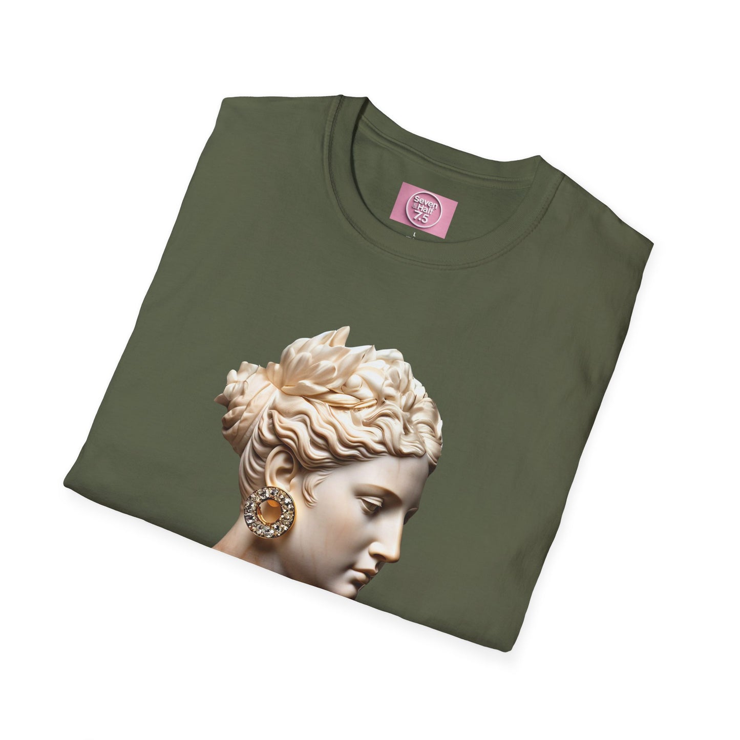 Classical Art Softstyle T-Shirt - Elegant Athena Design