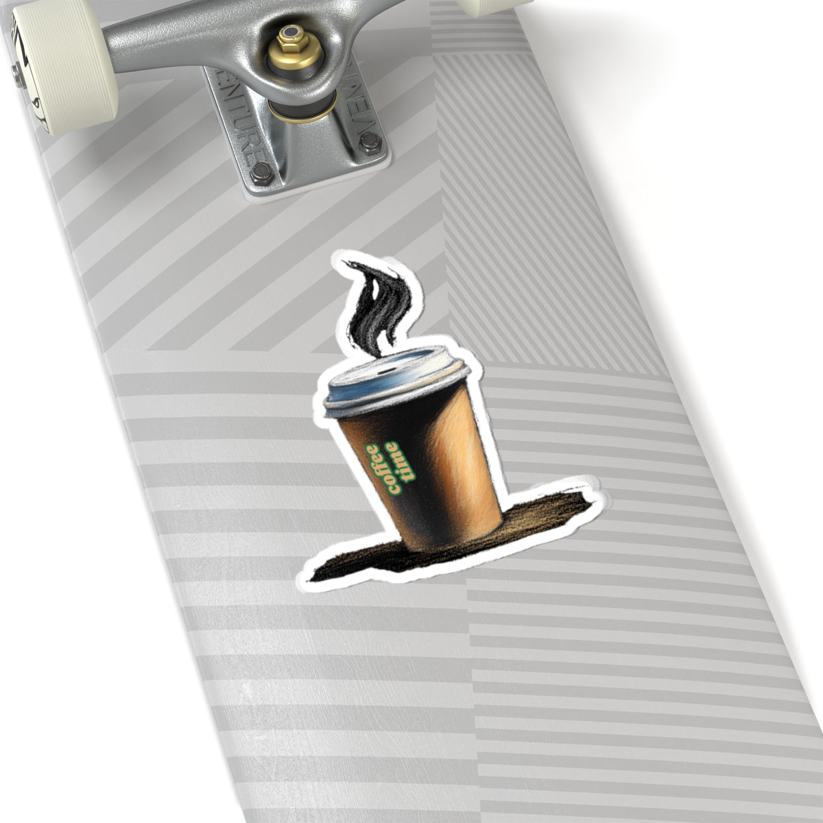 Coffee Time Kiss-Cut Stickers - Perfect for Coffee Lovers and Laptop Decals