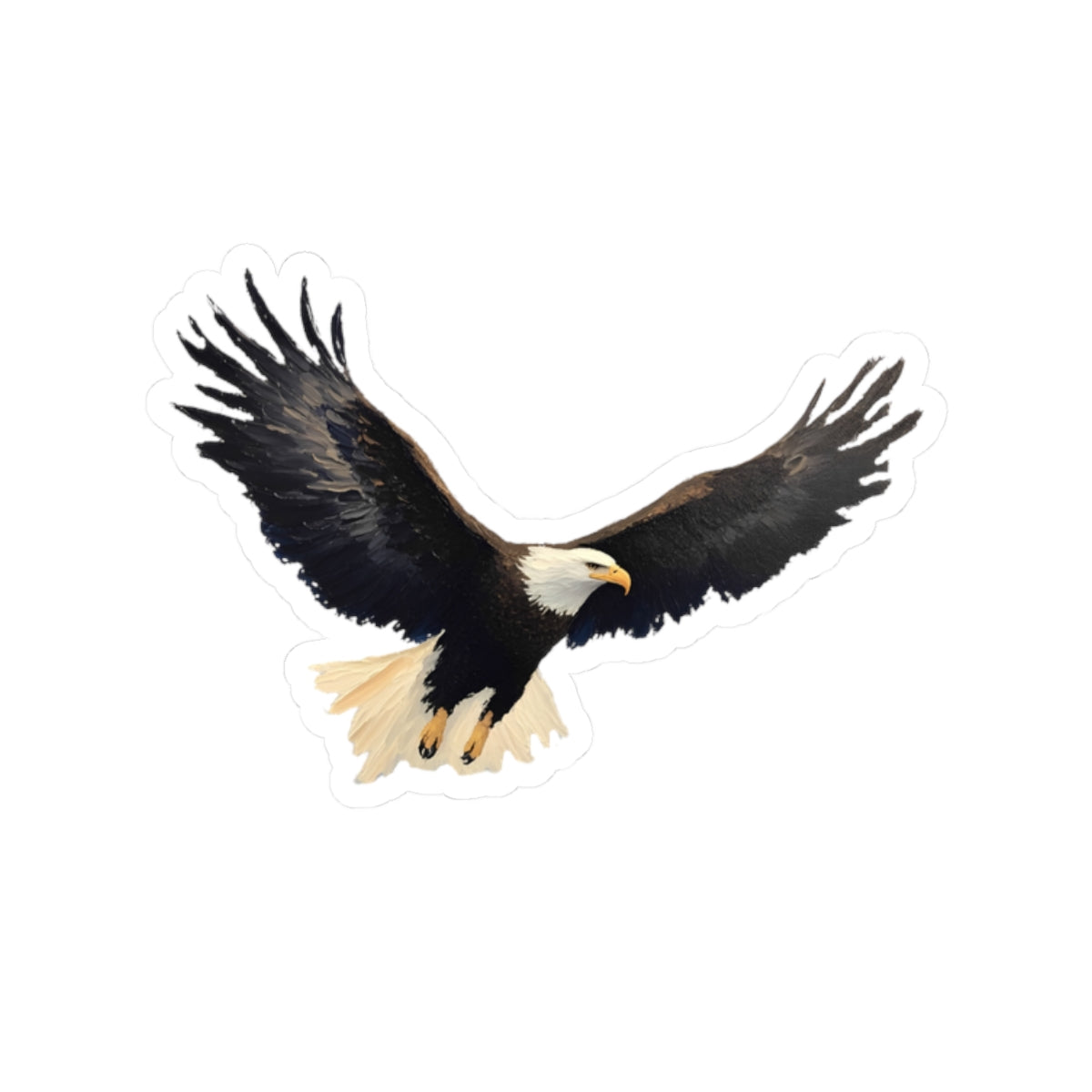 Majestic Eagle Kiss-Cut Sticker - Perfect for Nature Lovers and Laptop Decor