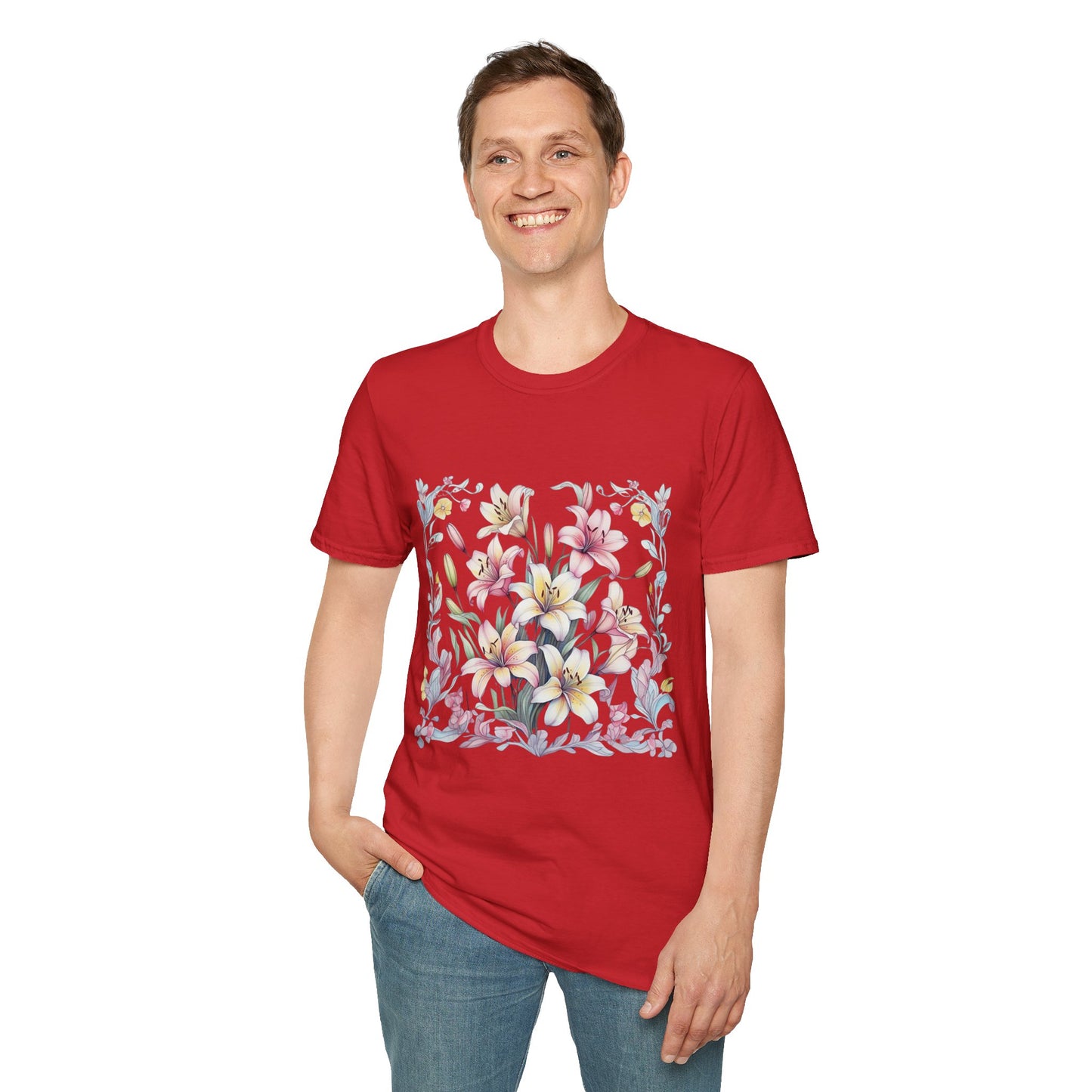 Floral Blossom Unisex T-Shirt - Softstyle Cotton Tee for Nature Lovers