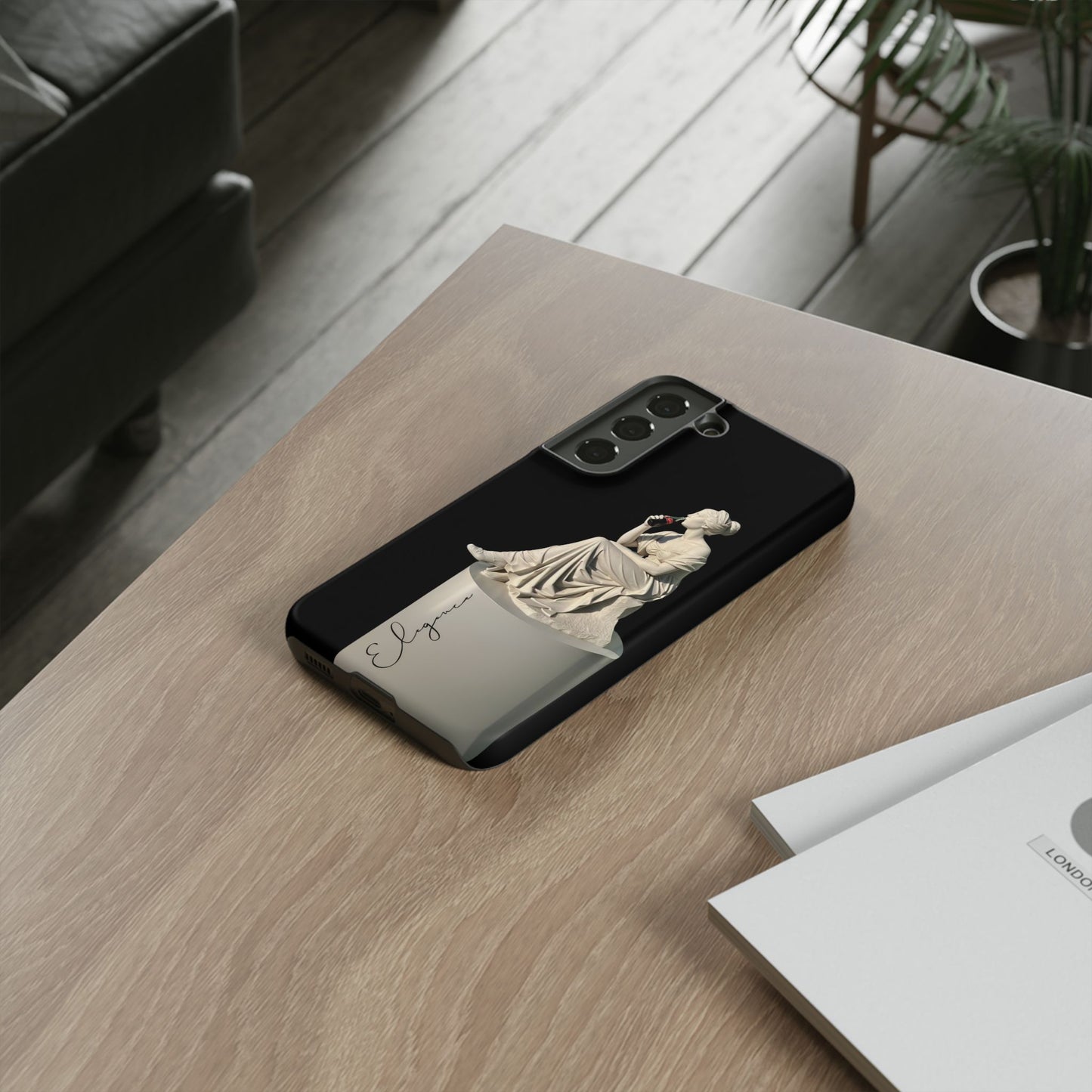 Elegant Phone Case - Stylish Tough Case with Sculpture Design