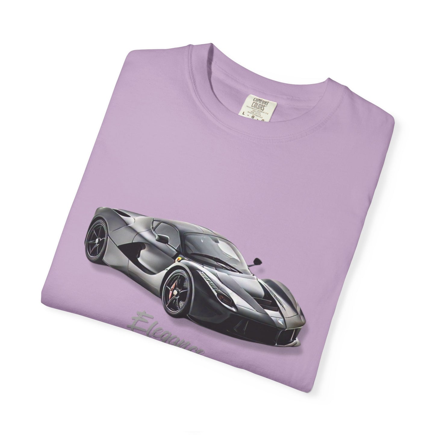 Elegant Car Graphic Unisex Garment-Dyed T-Shirt