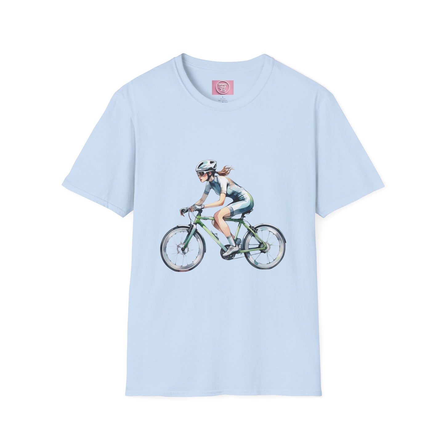 Cycling Enthusiast Softstyle T-Shirt – Sporty Graphic Tee for Bikers