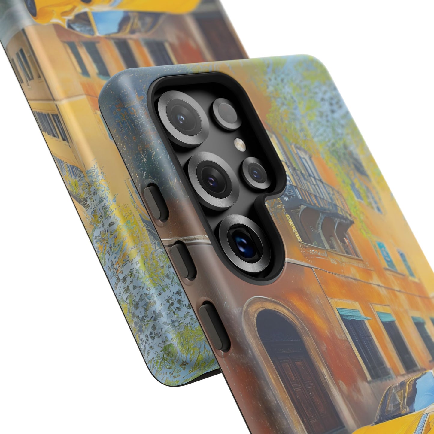 Ferrari Yellow Tough Phone Case - Stylish and Durable