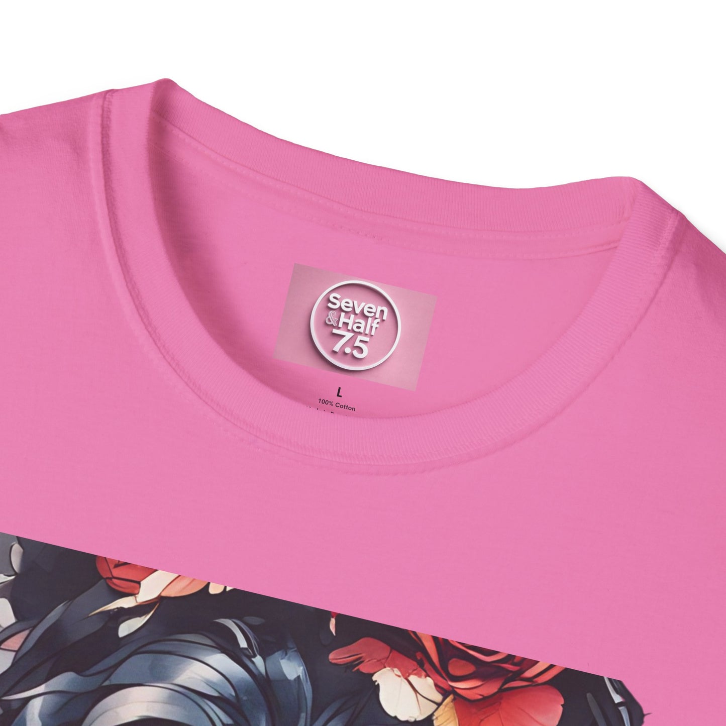 Stylish Unisex Softstyle T-Shirt - Charming Kimono Girl Design