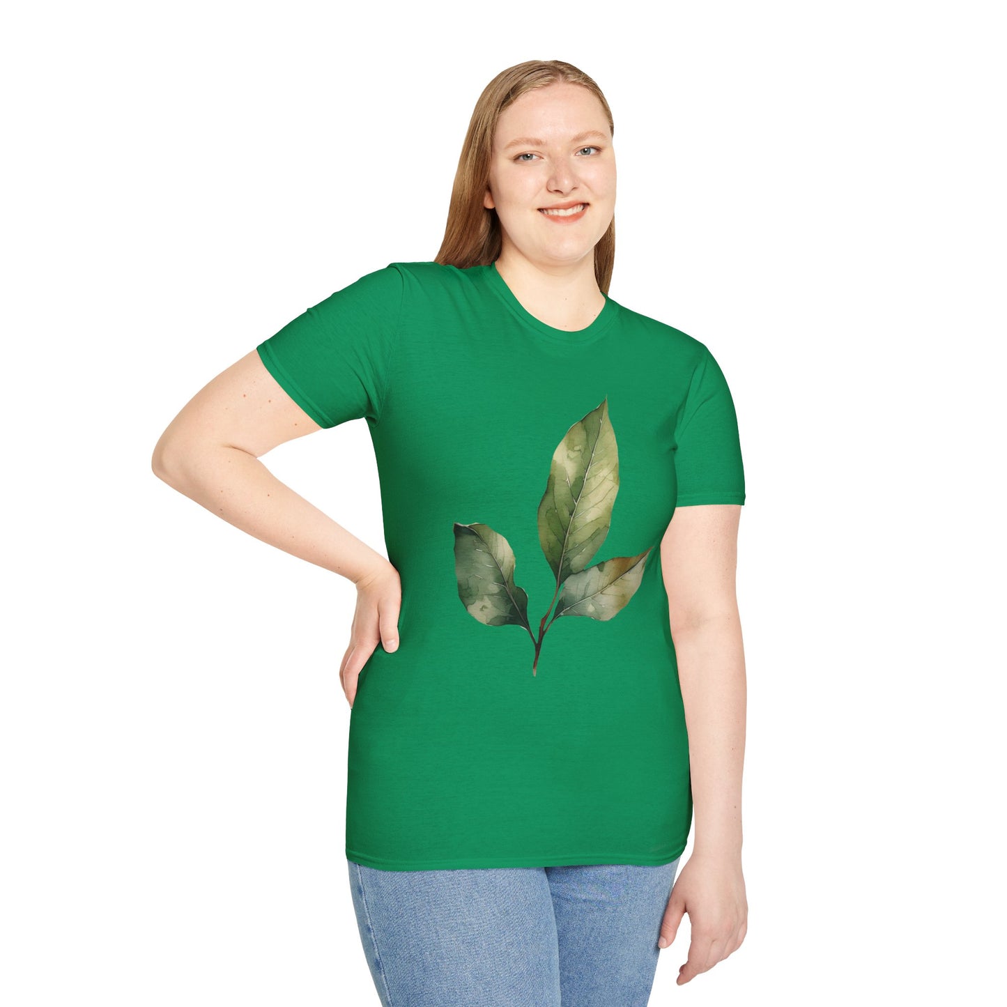 Botanical Leaf Unisex Softstyle T-Shirt - Eco-Friendly Casual Wear