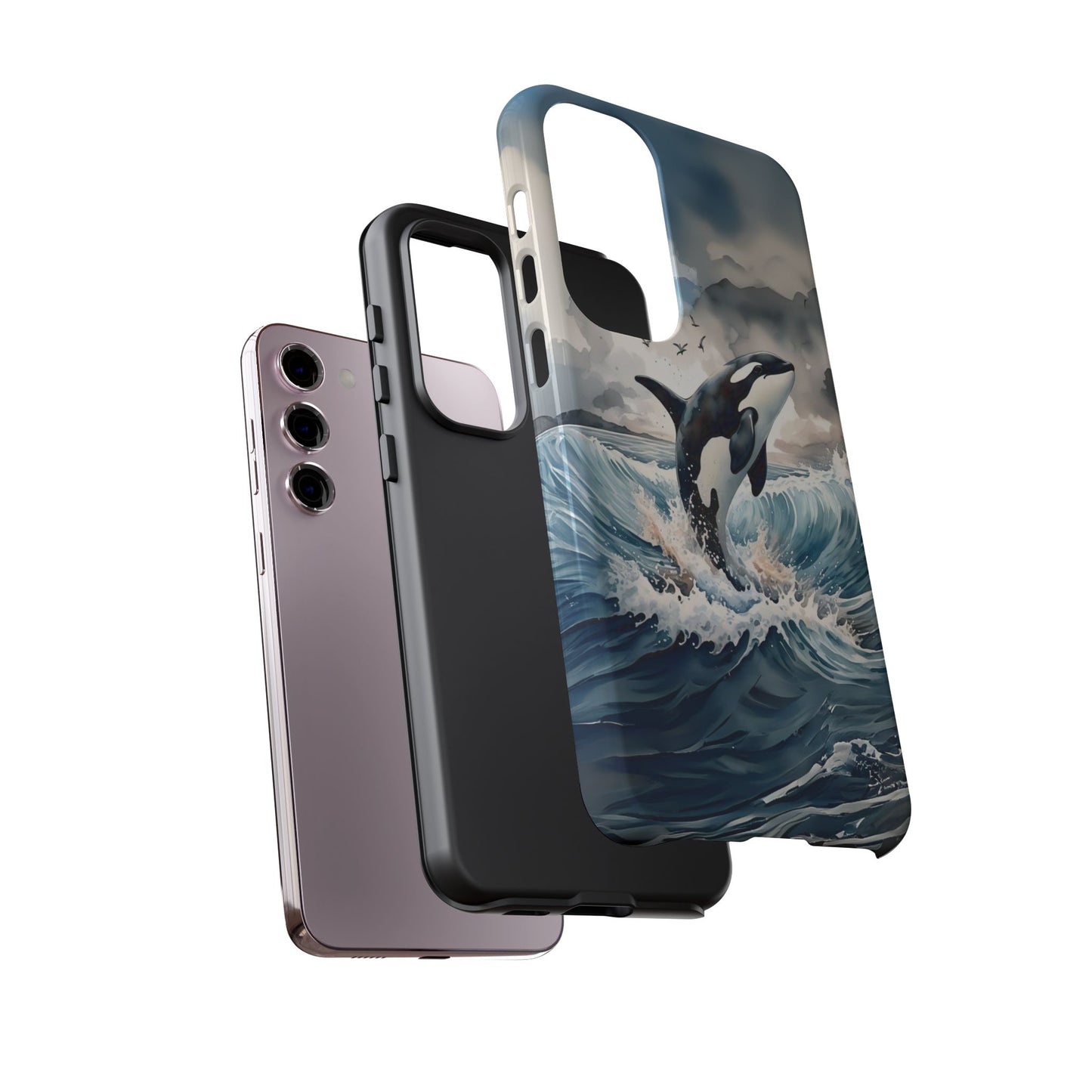 Whale Splash Phone Case - Tough & Stylish Ocean Design