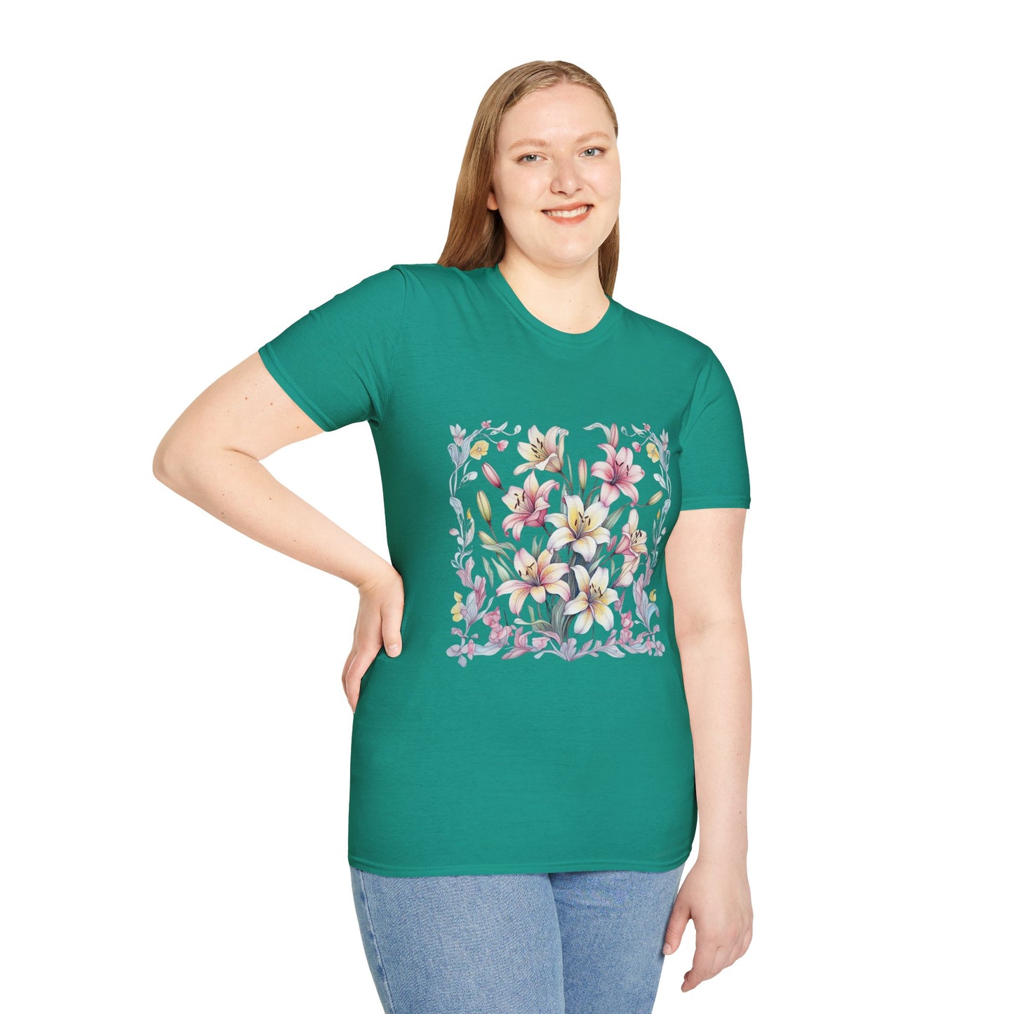 Floral Blossom Unisex T-Shirt - Softstyle Cotton Tee for Nature Lovers