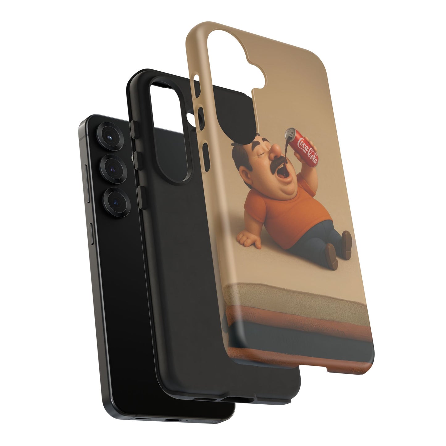 Funny Cartoon Phone Case - 'Coca-Cola Chill' Design
