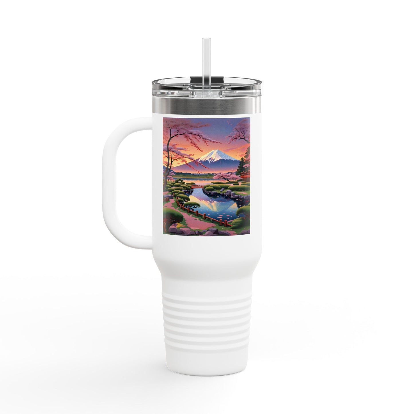 Nature-Inspired Insulated Travel Mug - 40oz Adventure Mug with Scenic Design