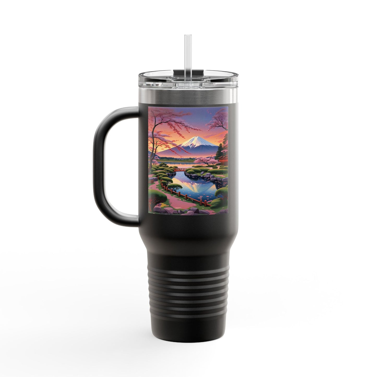 Nature-Inspired Insulated Travel Mug - 40oz Adventure Mug with Scenic Design