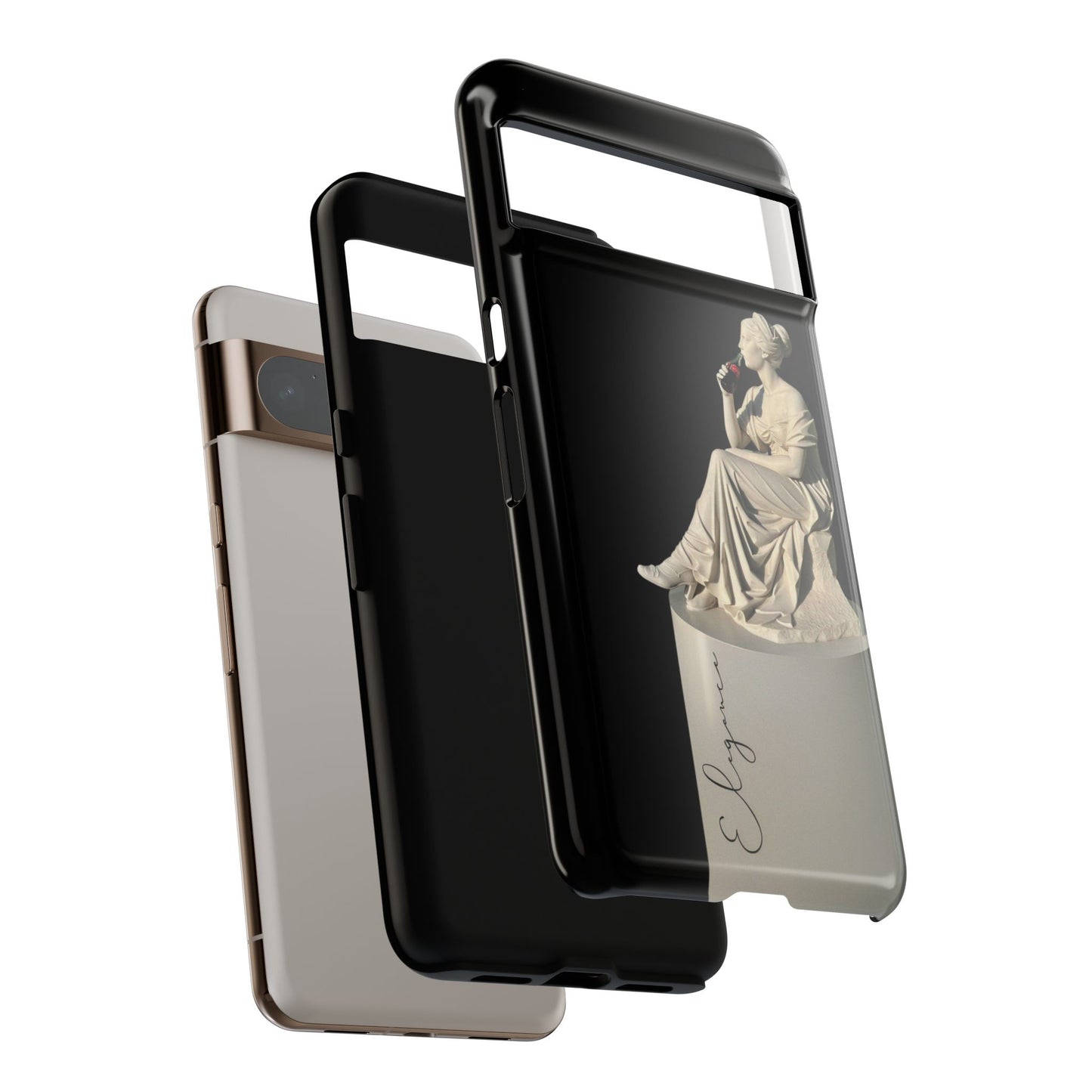 Elegant Phone Case - Stylish Tough Case with Sculpture Design
