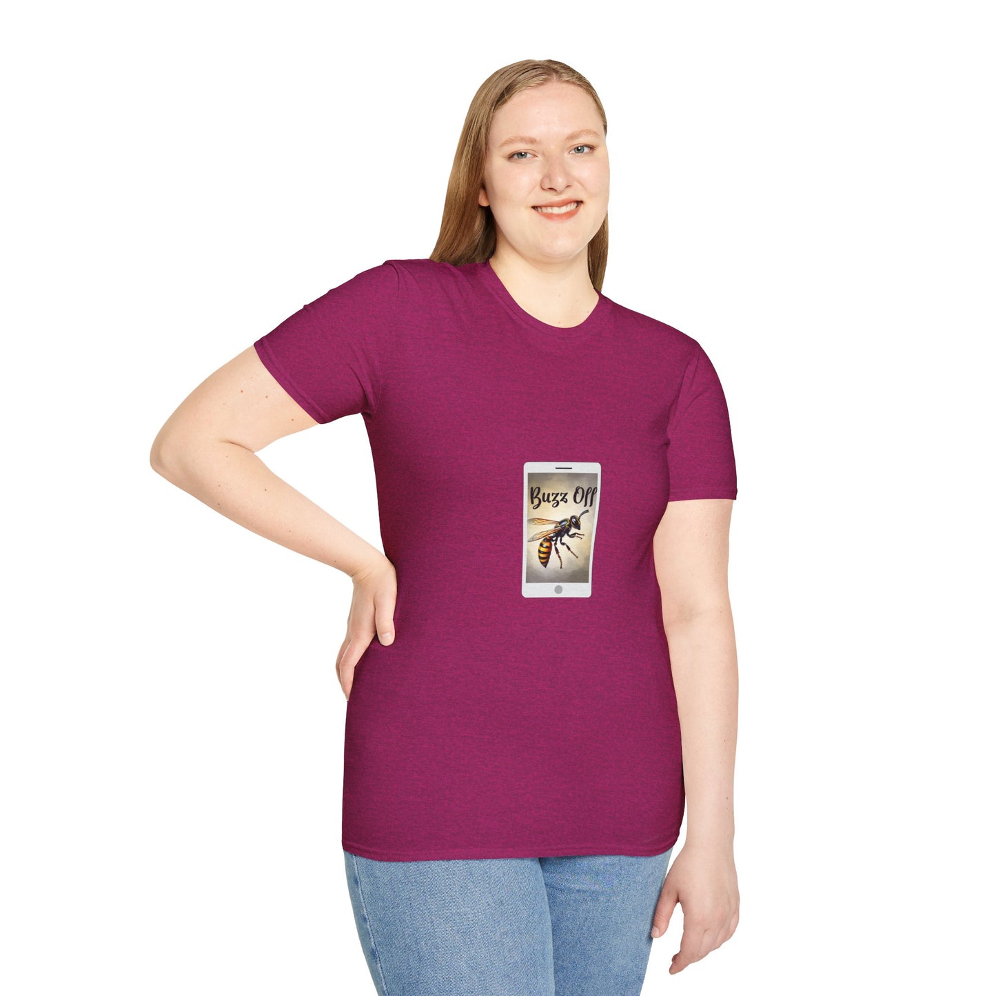 Buzz Off Bee Graphic Unisex T-Shirt - Fun, Casual Wear for Nature Lovers