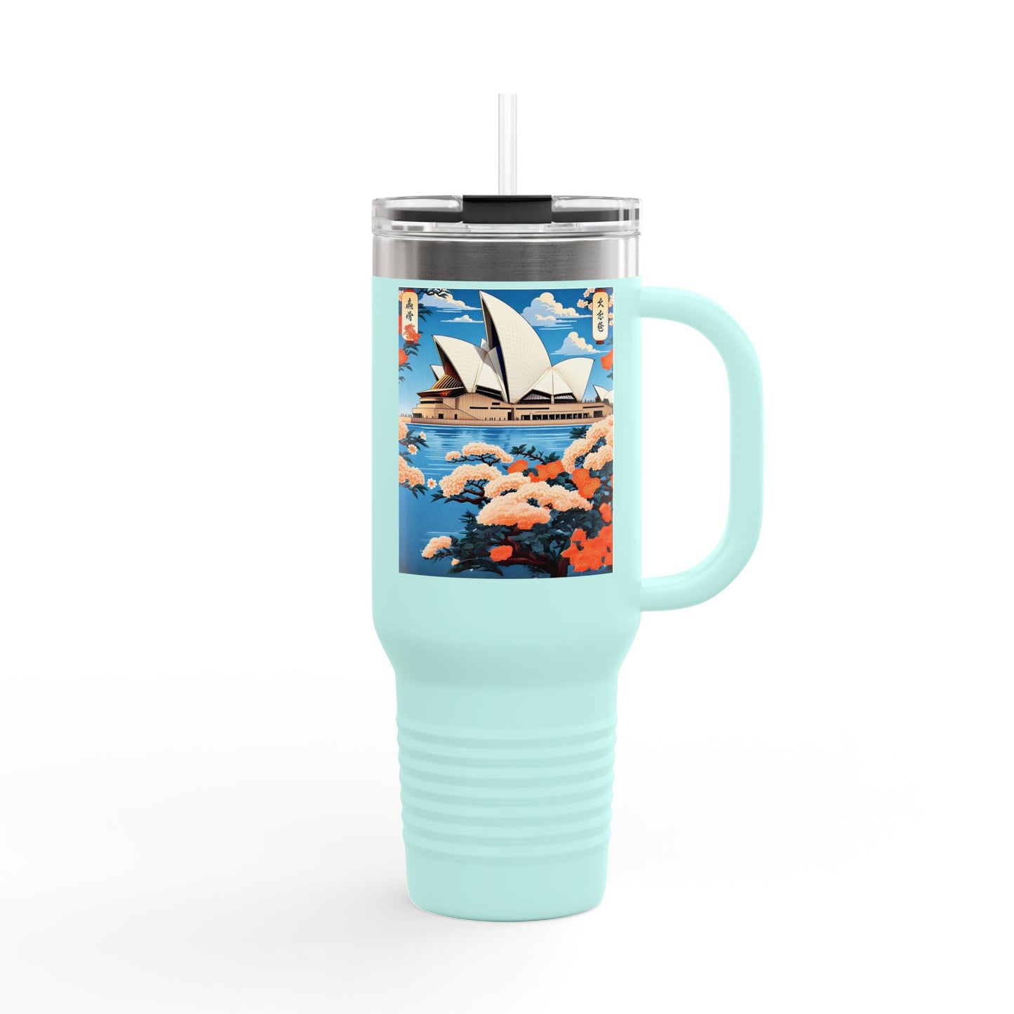 Stylish 40oz Insulated Travel Mug – Perfect for Adventure Seekers & Coffee Lovers!