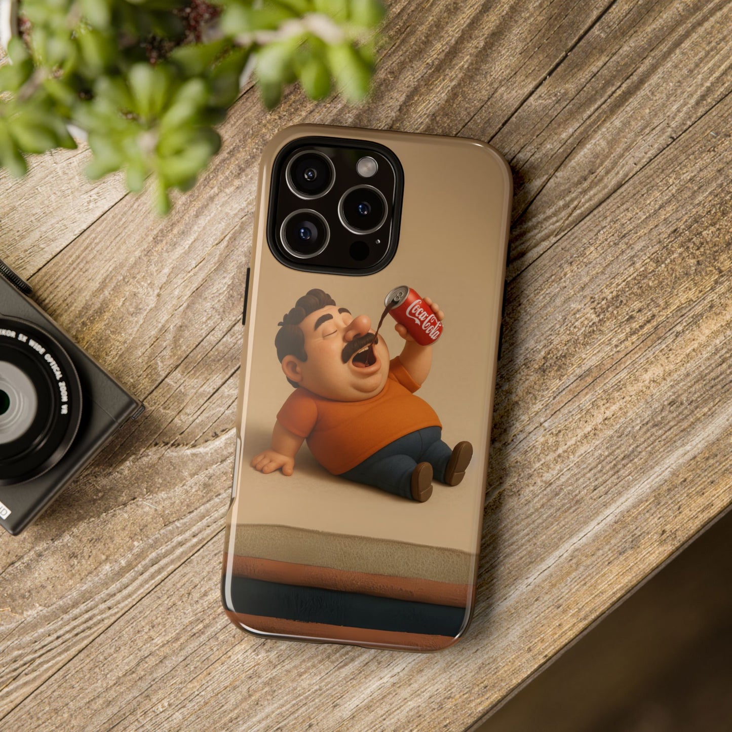 Funny Cartoon Phone Case - 'Coca-Cola Chill' Design