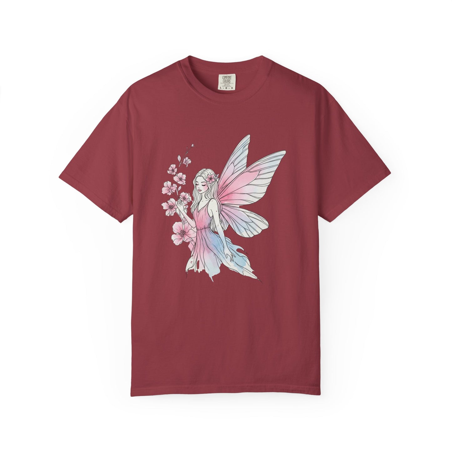 Whimsical Fairy T-Shirt - Eco-Friendly Tee, Vintage Style Shirt, Gift for Her, Fairy Lovers Gift, Summer Apparel, Spring Fashion