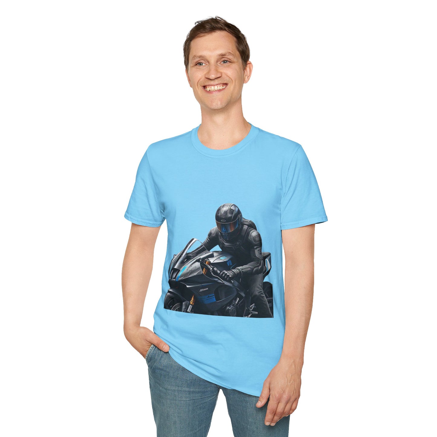 Motorcycle Rider Tee - Unisex Softstyle T-Shirt