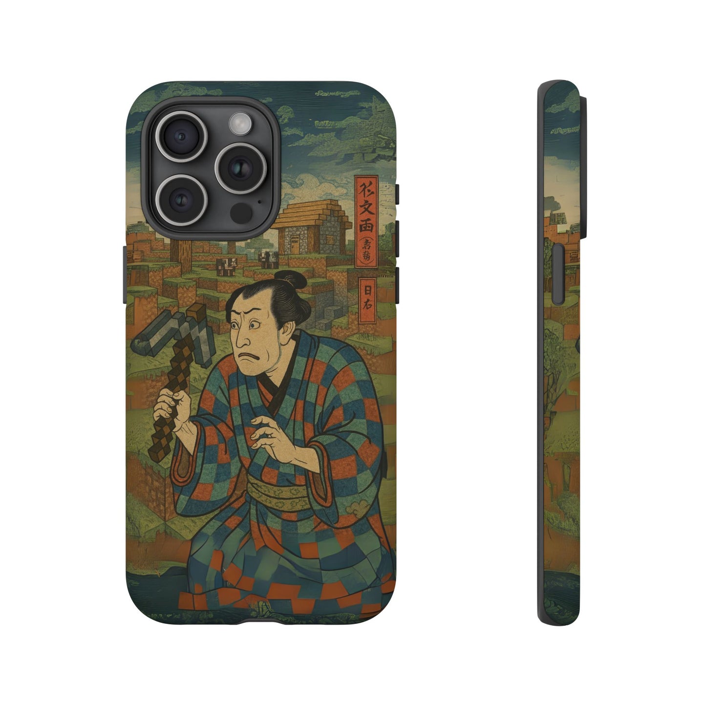 Tough Cases - Japanese Art Phone Case with Warrior Design