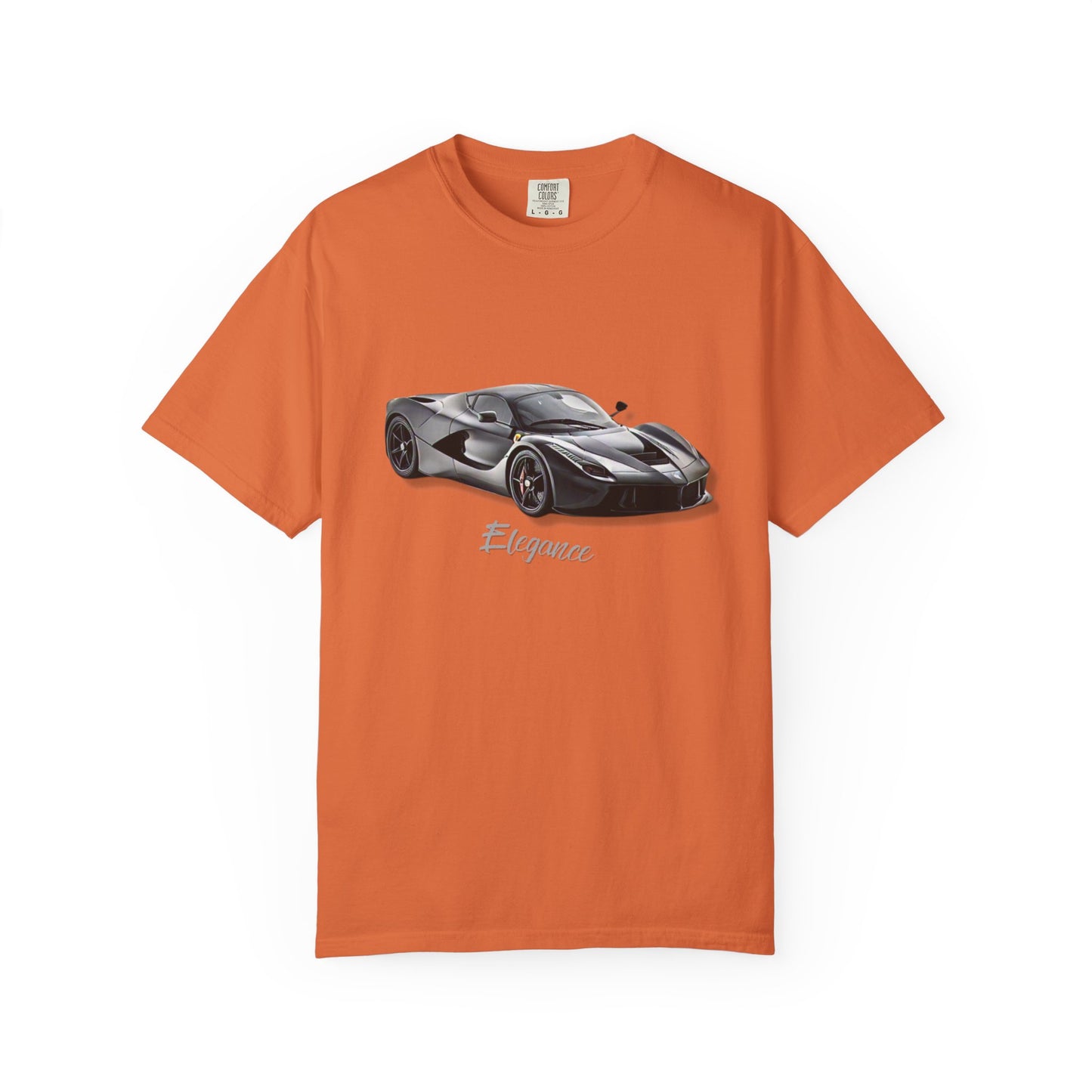Elegant Car Graphic Unisex Garment-Dyed T-Shirt