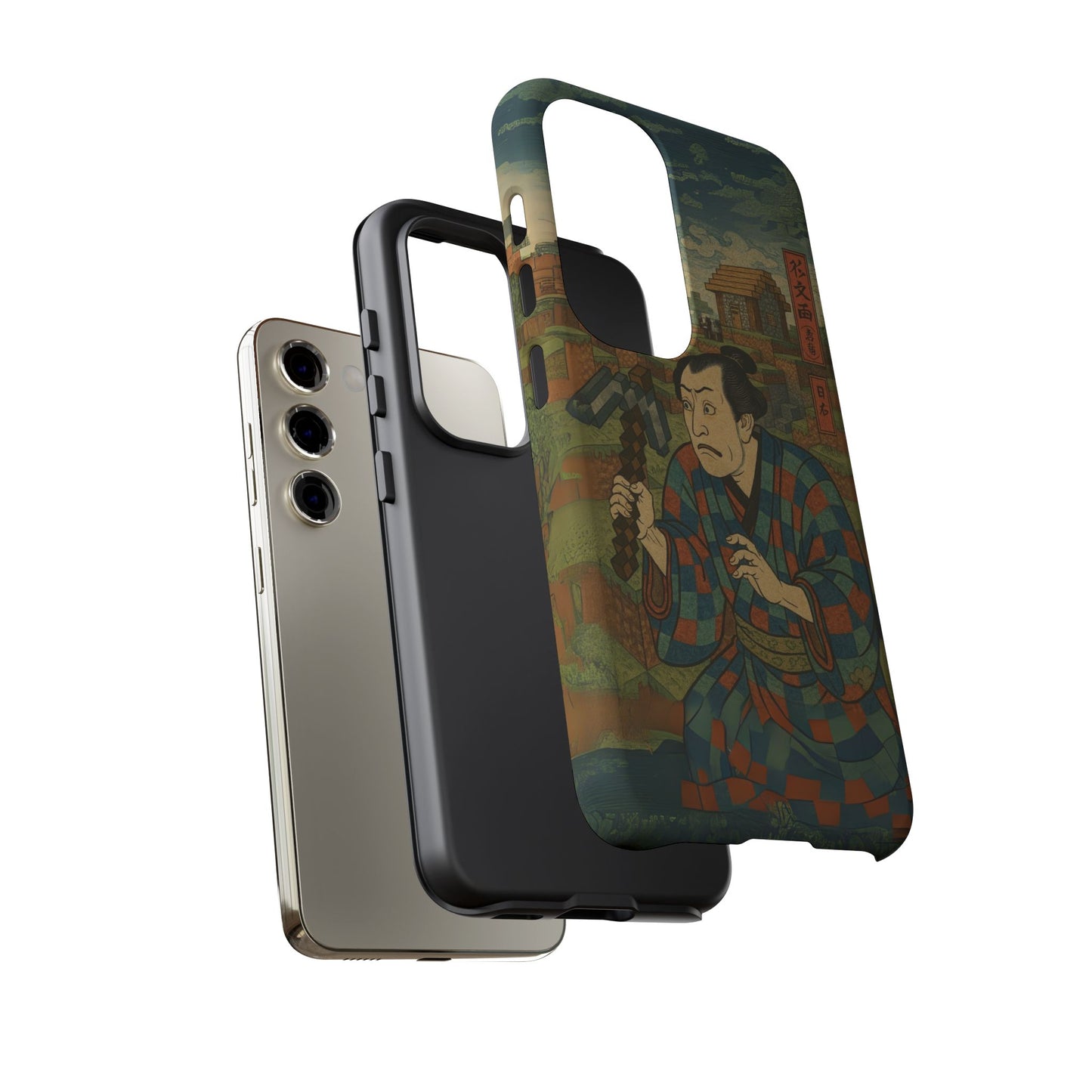 Tough Cases - Japanese Art Phone Case with Warrior Design