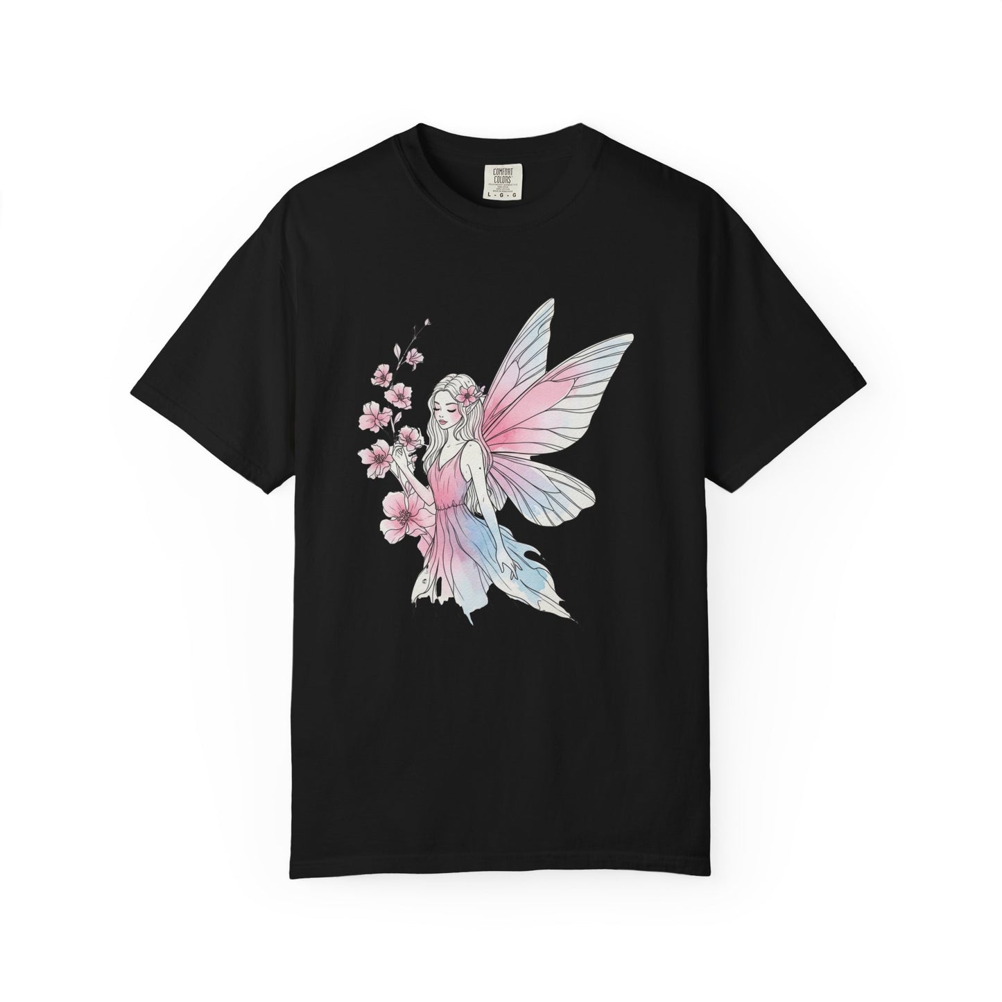 Whimsical Fairy T-Shirt - Eco-Friendly Tee, Vintage Style Shirt, Gift for Her, Fairy Lovers Gift, Summer Apparel, Spring Fashion