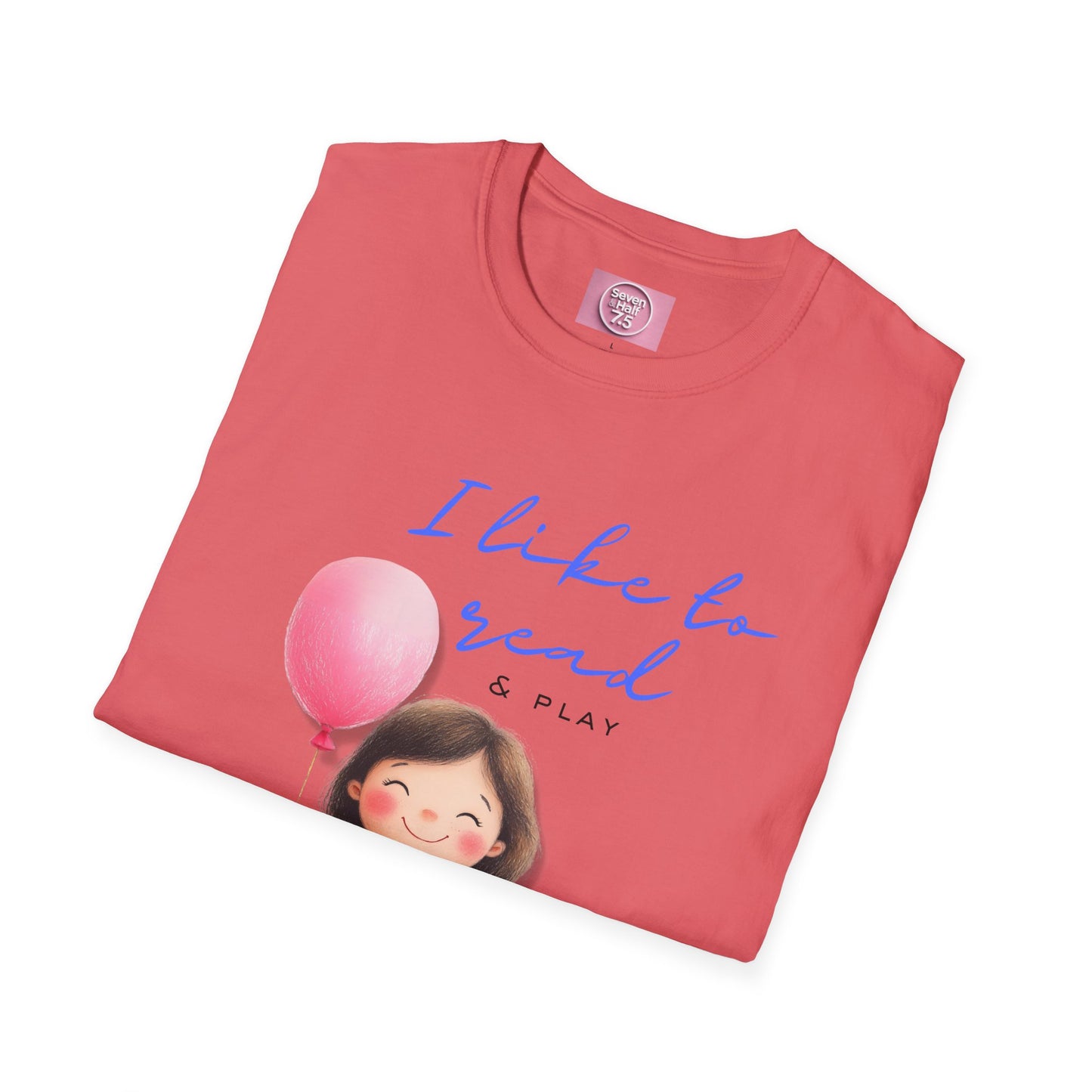Women's Fun T-Shirt - "I Like to Read & Play"