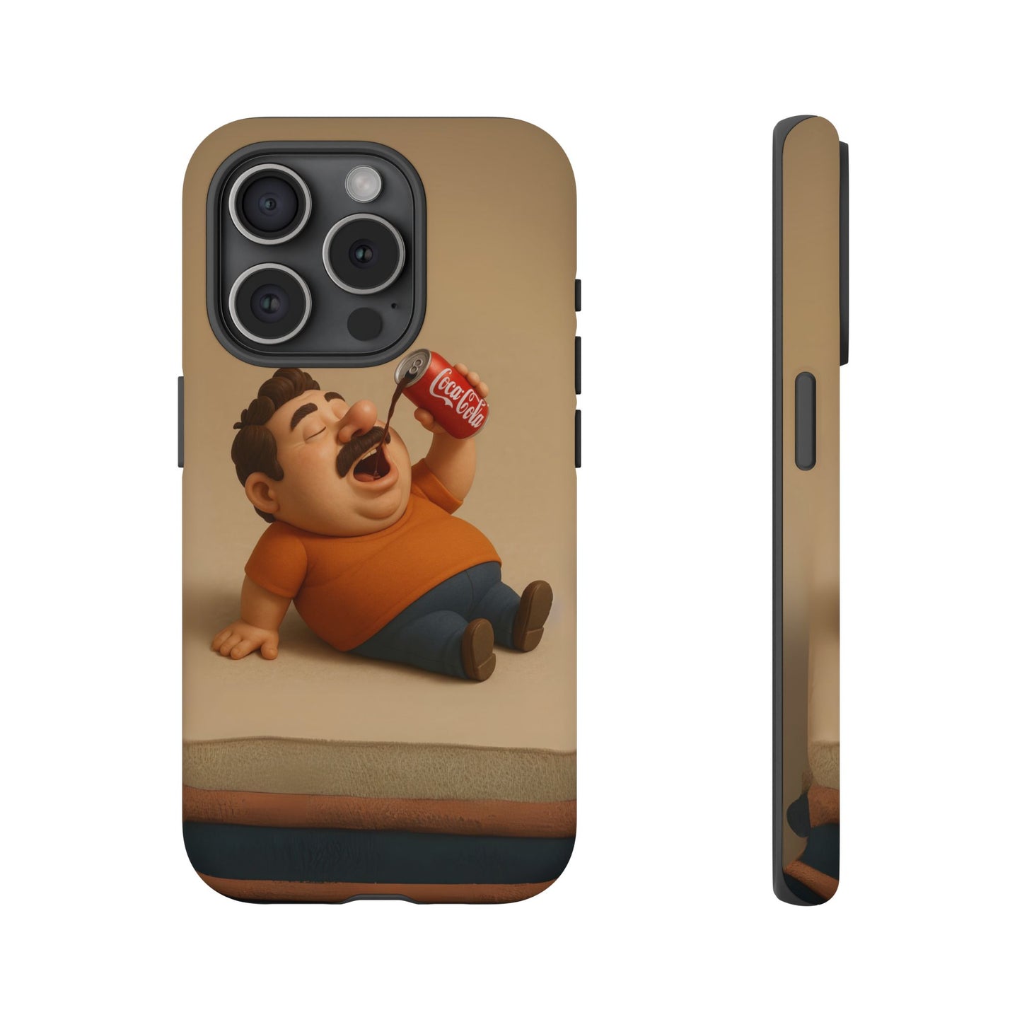 Funny Cartoon Phone Case - 'Coca-Cola Chill' Design