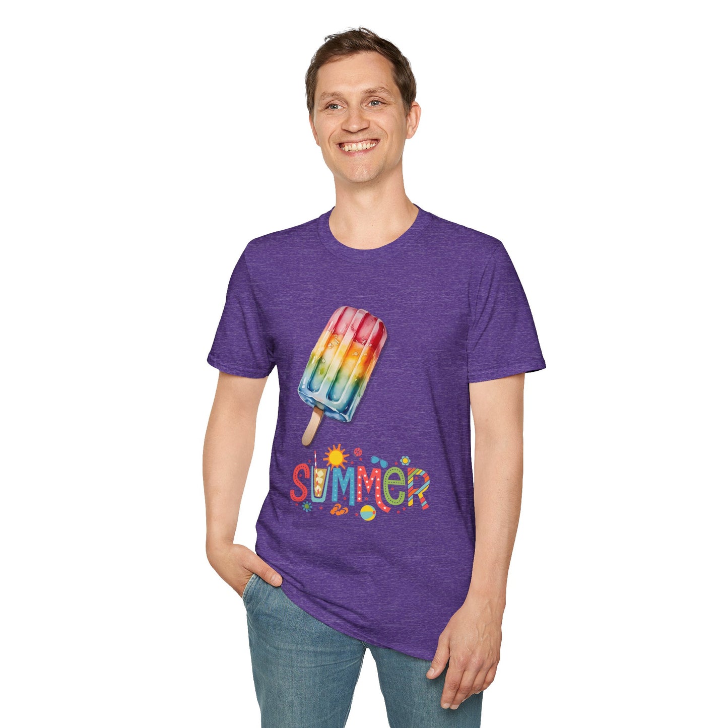 Summer Popsicle Soft style T-Shirt - Fun & Colorful Summer Vibes