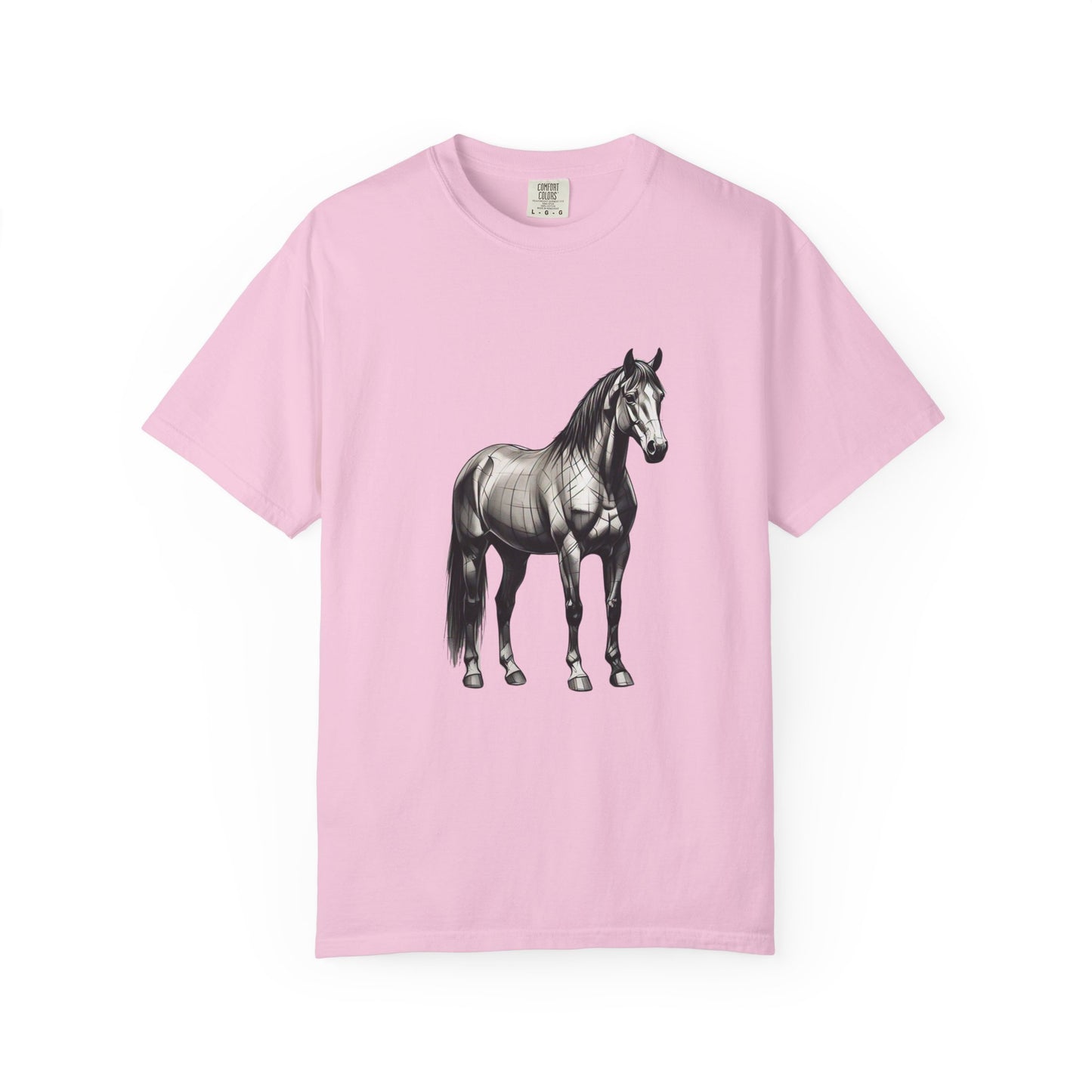 Equestrian Vibe Unisex Garment-Dyed T-Shirt - Horse Design