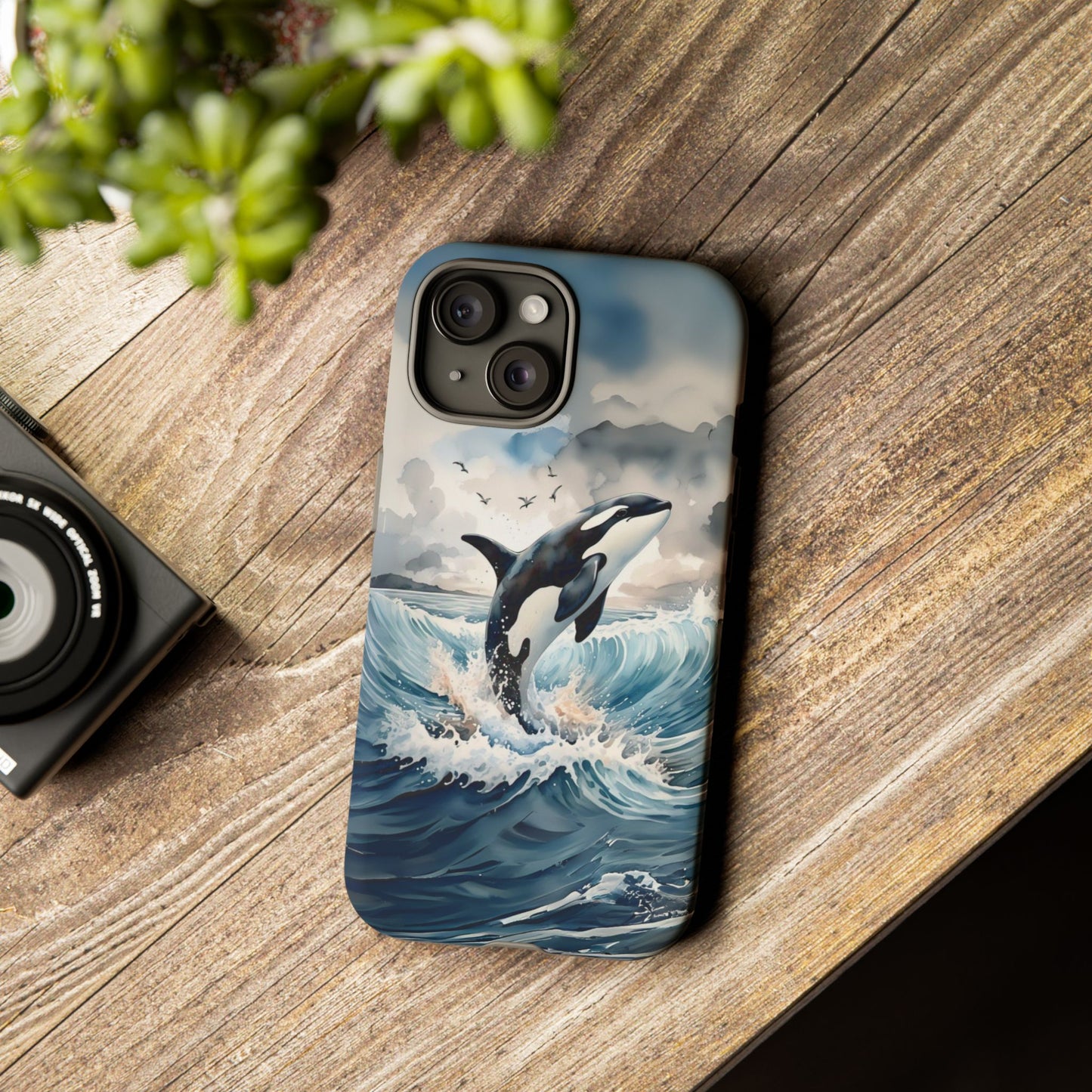 Whale Splash Phone Case - Tough & Stylish Ocean Design