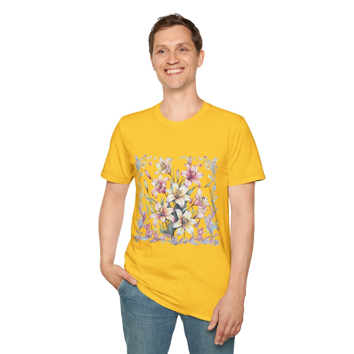 Floral Blossom Unisex T-Shirt - Softstyle Cotton Tee for Nature Lovers