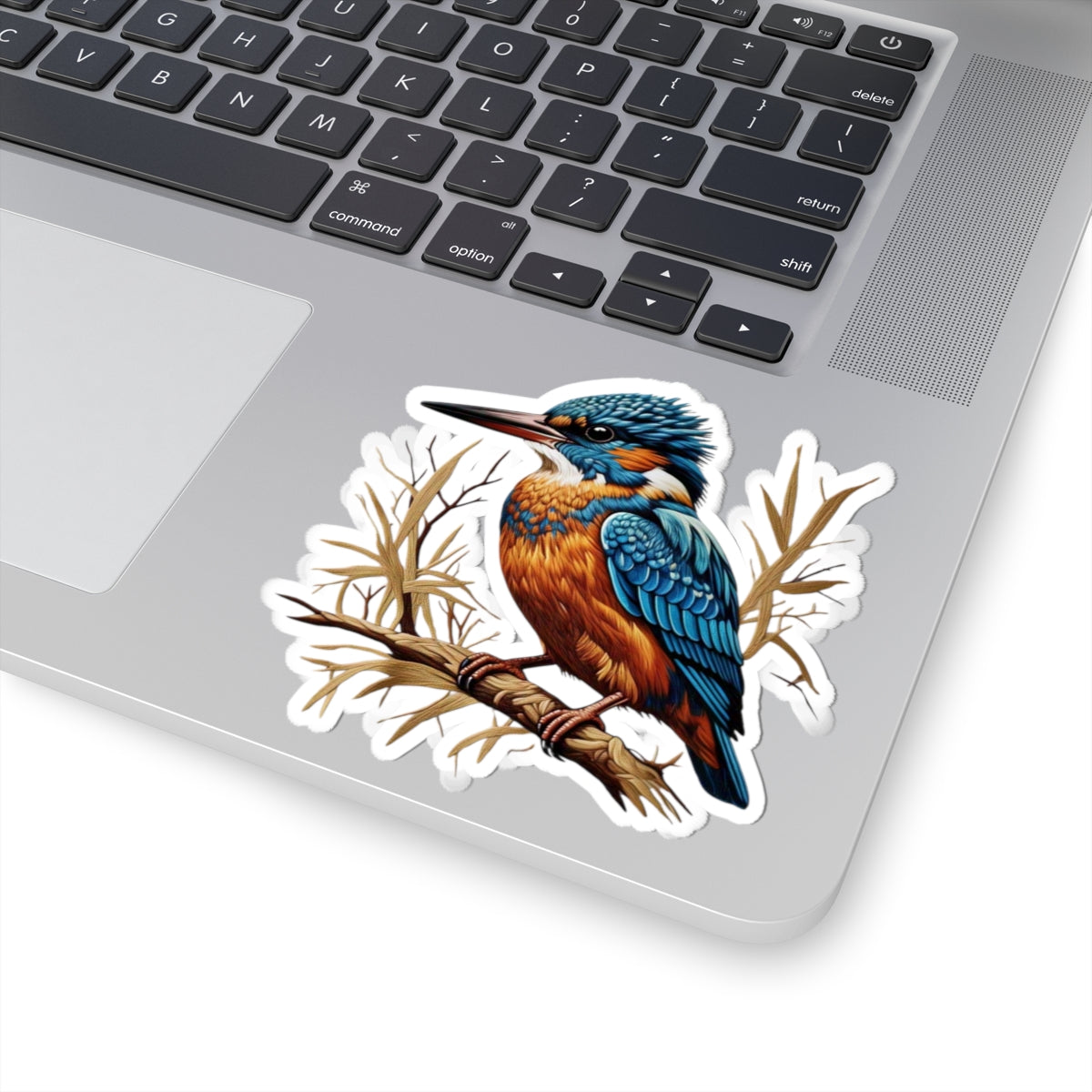 Vibrant Kingfisher Kiss-Cut Stickers - Perfect for Nature Lovers & Crafting