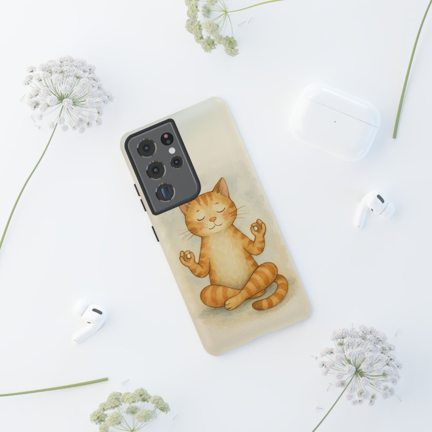 Zen Cat Phone Case - Tough & Stylish - Perfect for Cat Lovers