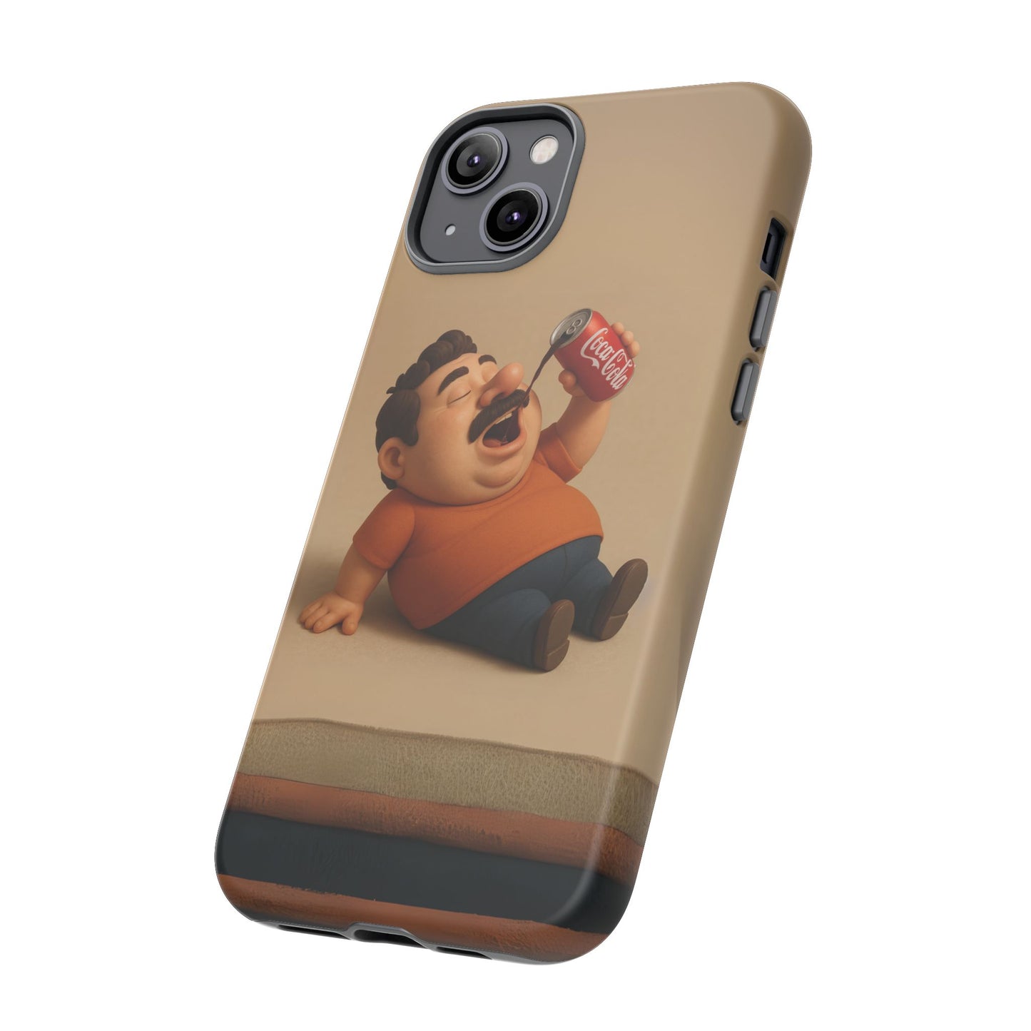 Funny Cartoon Phone Case - 'Coca-Cola Chill' Design