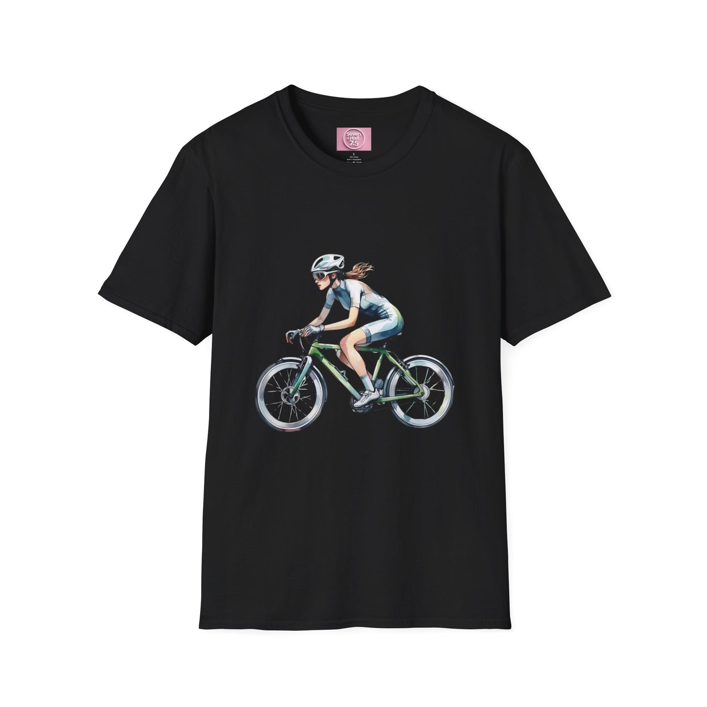 Cycling Enthusiast Softstyle T-Shirt – Sporty Graphic Tee for Bikers