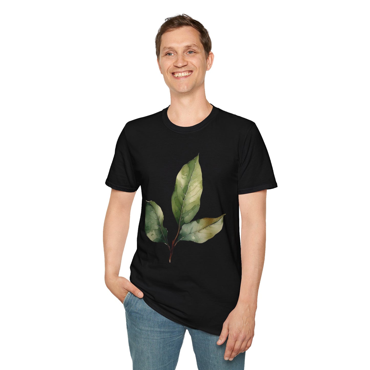 Botanical Leaf Unisex Softstyle T-Shirt - Eco-Friendly Casual Wear