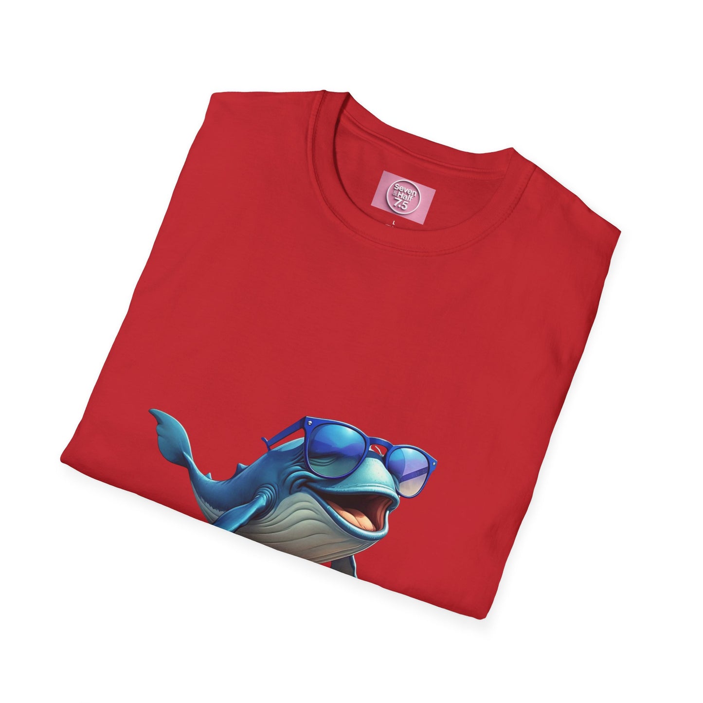 Cool Sunglasses Whale Unisex Softstyle T-Shirt