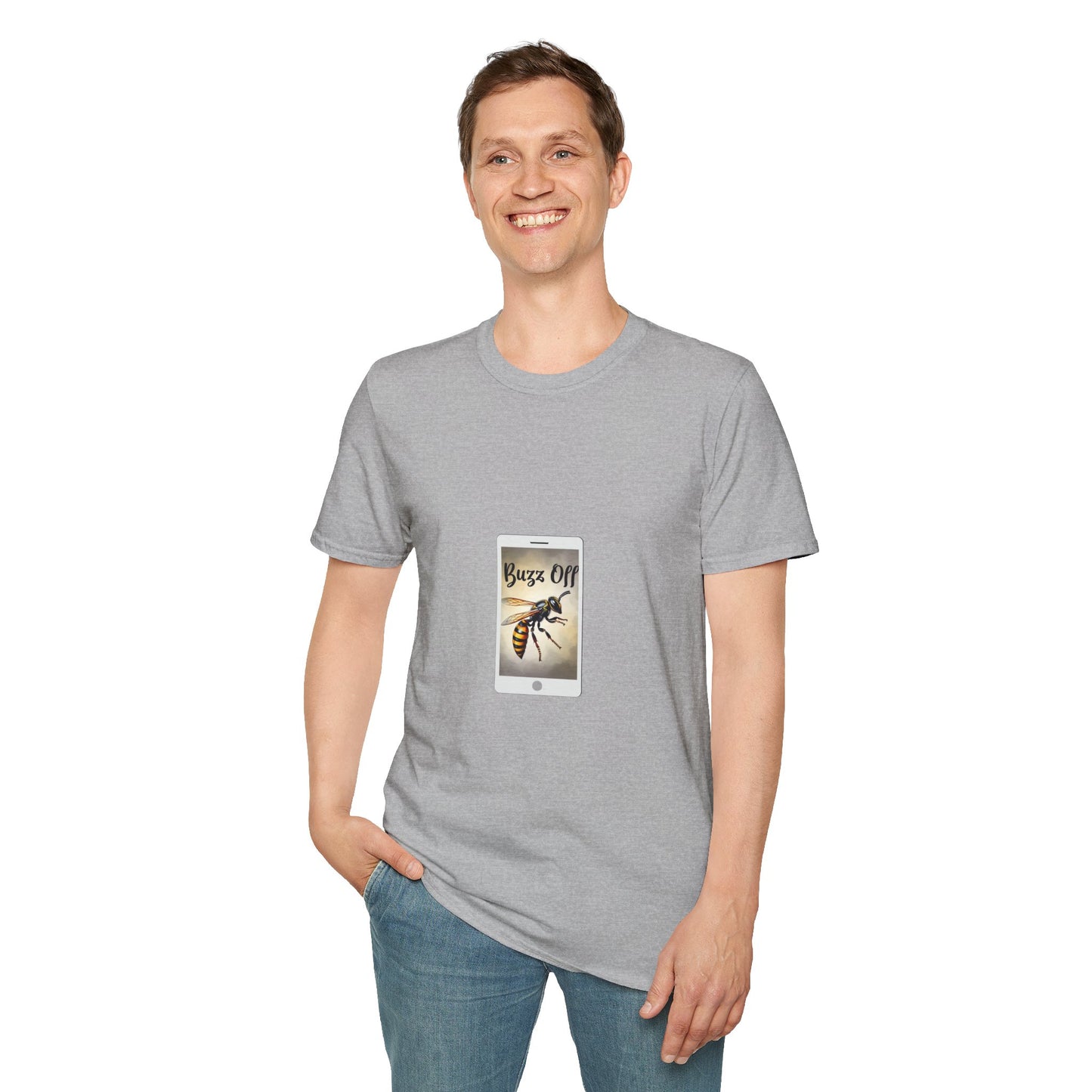 Buzz Off Bee Graphic Unisex T-Shirt - Fun, Casual Wear for Nature Lovers