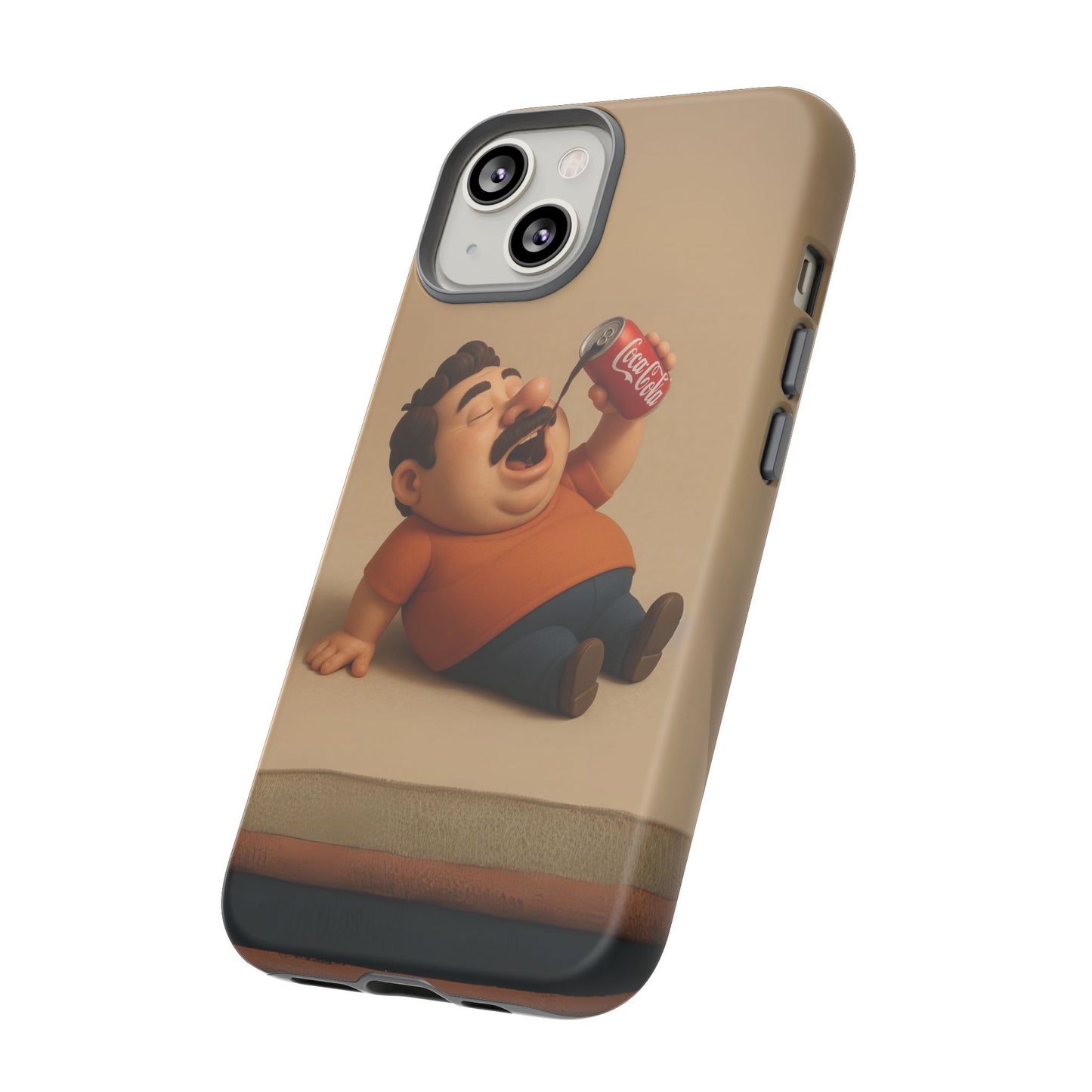 Funny Cartoon Phone Case - 'Coca-Cola Chill' Design