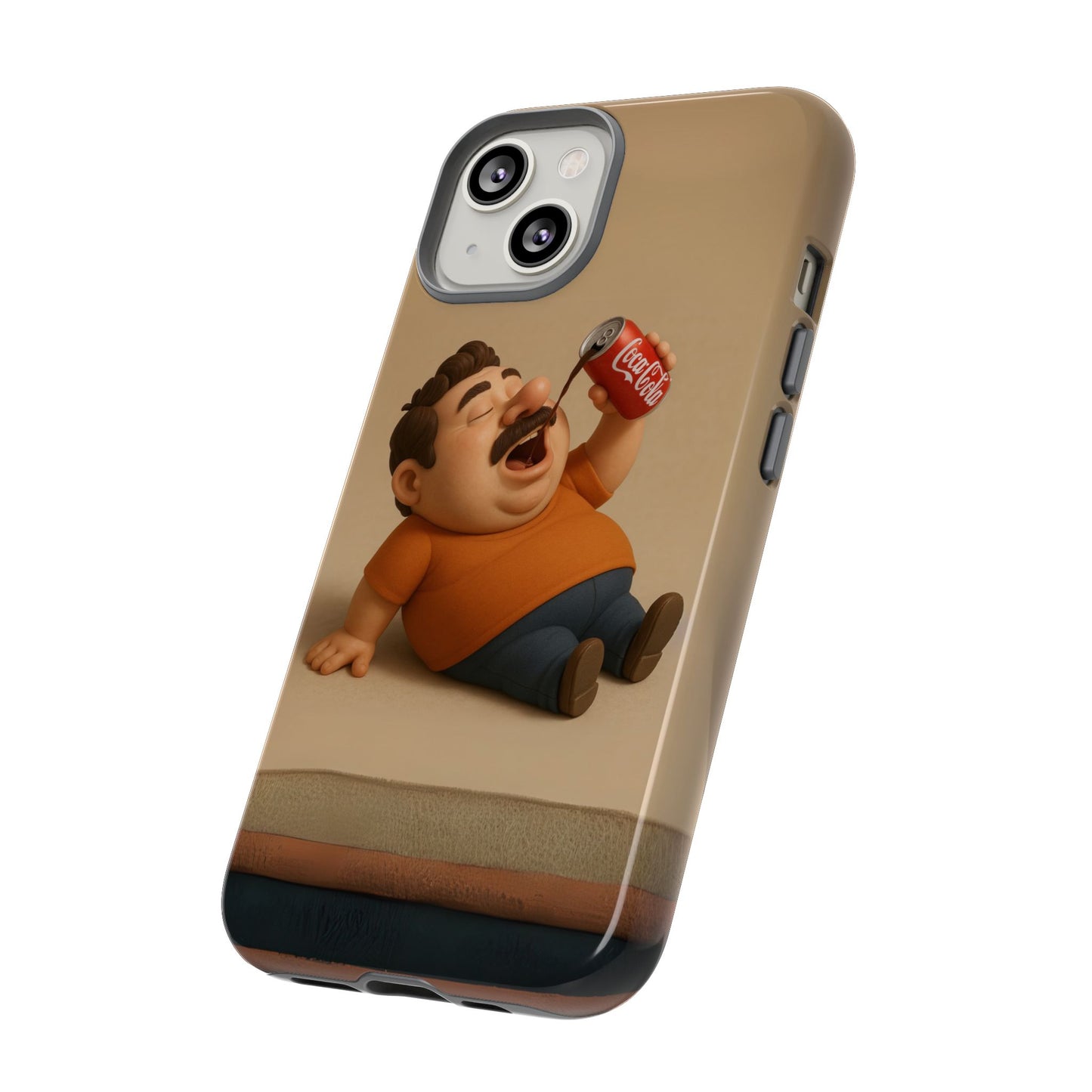 Funny Cartoon Phone Case - 'Coca-Cola Chill' Design
