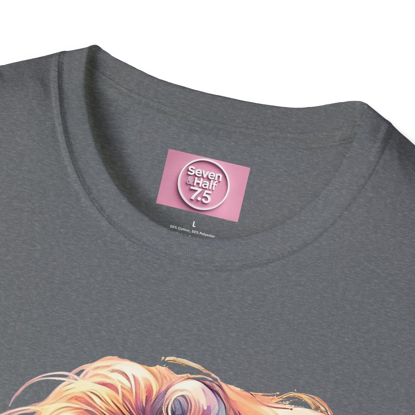 Artistic Women's Portrait T-Shirt - Women's Softstyle Tee for Creative Souls