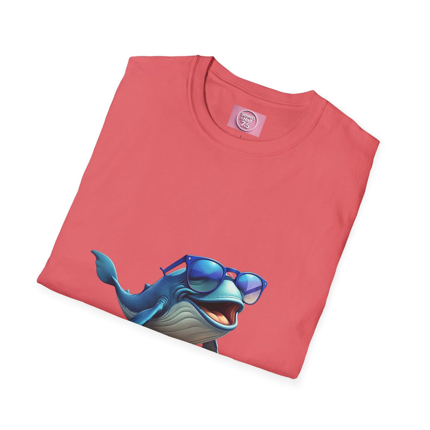 Cool Sunglasses Whale Unisex Softstyle T-Shirt