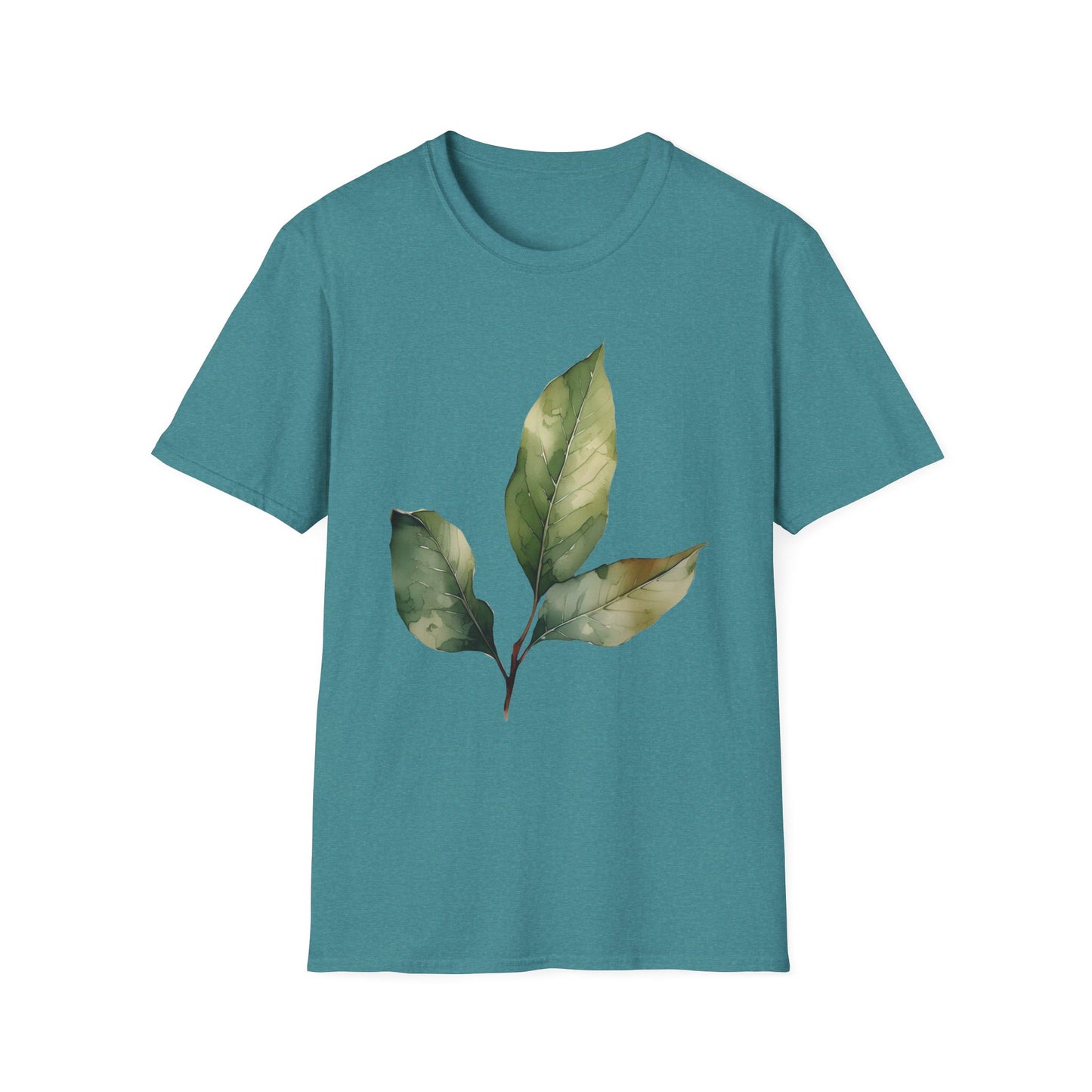Botanical Leaf Unisex Softstyle T-Shirt - Eco-Friendly Casual Wear