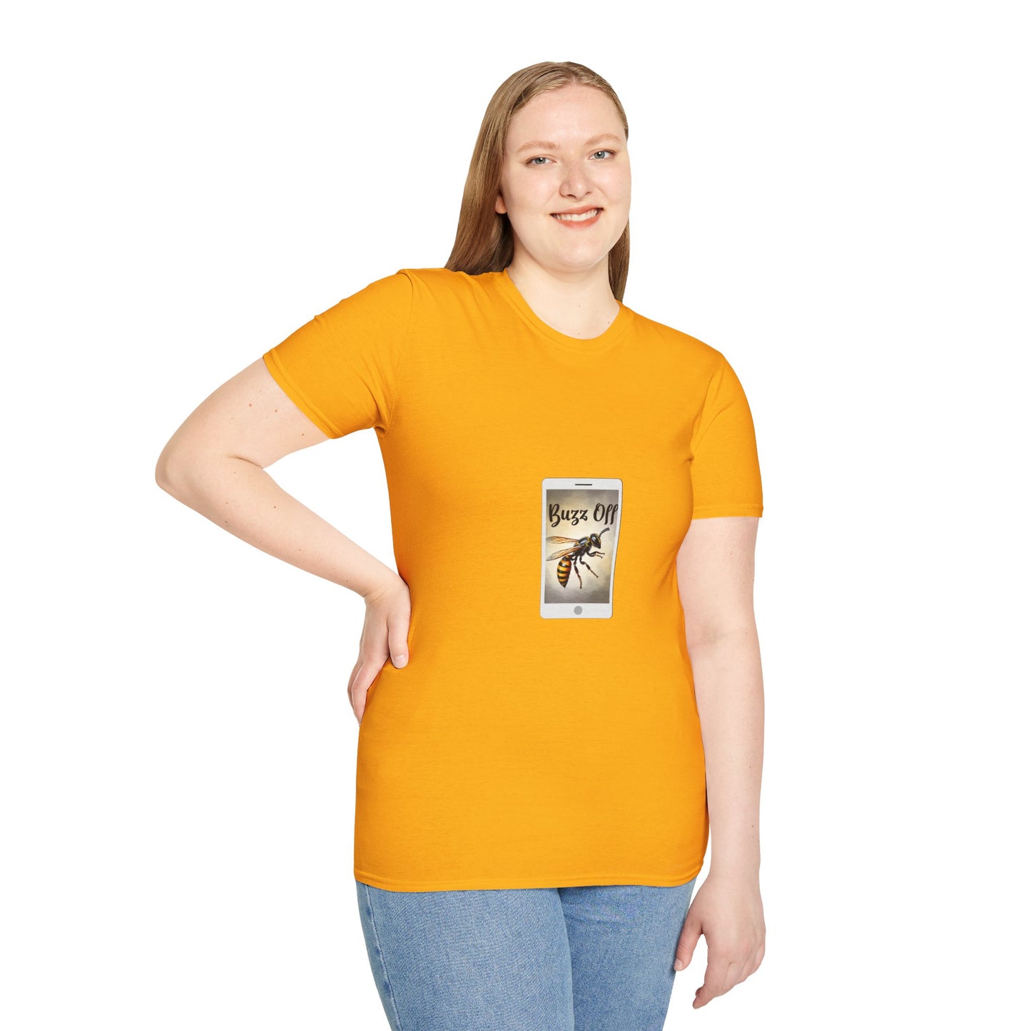 Buzz Off Bee Graphic Unisex T-Shirt - Fun, Casual Wear for Nature Lovers