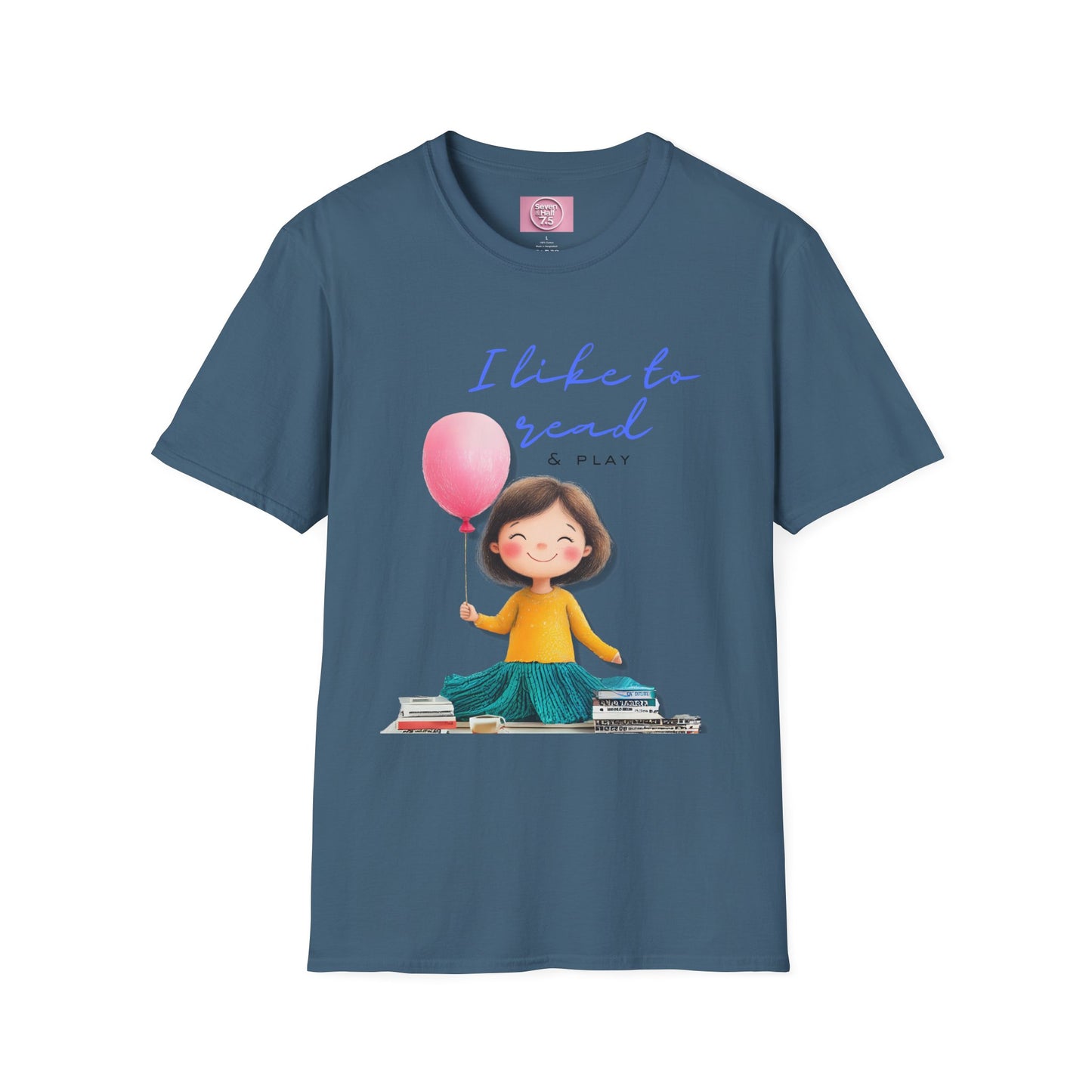 Women's Fun T-Shirt - "I Like to Read & Play"