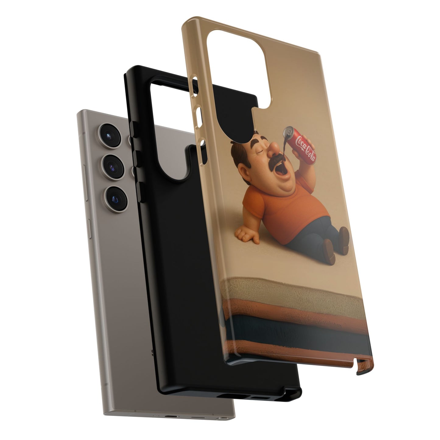 Funny Cartoon Phone Case - 'Coca-Cola Chill' Design