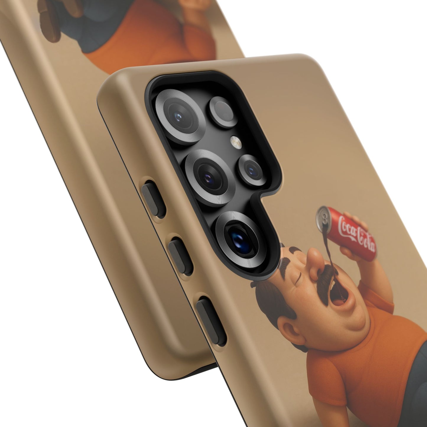 Funny Cartoon Phone Case - 'Coca-Cola Chill' Design